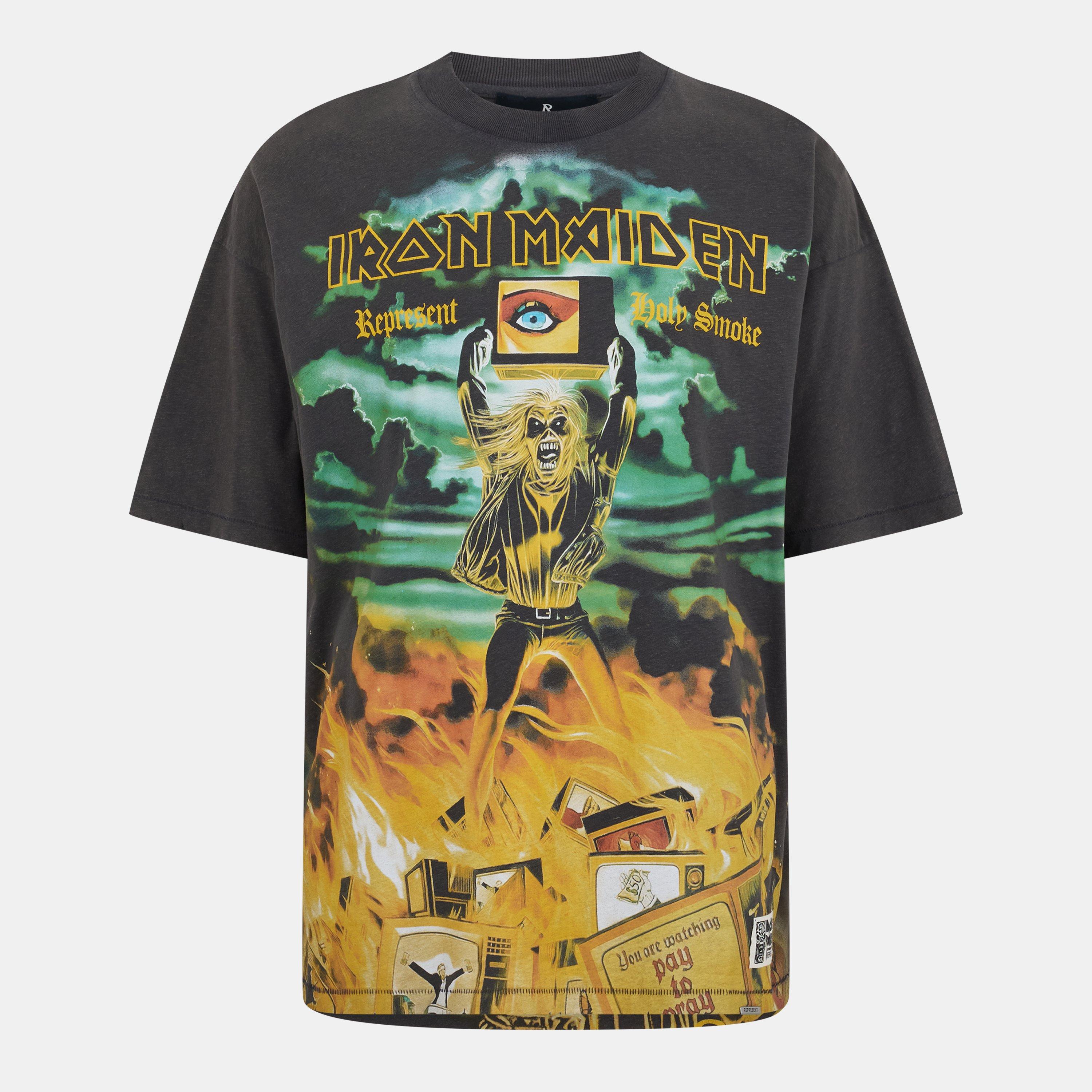 Represent Men's x Iron Maiden Holy Smoke Bold Fashion Metal Fusion