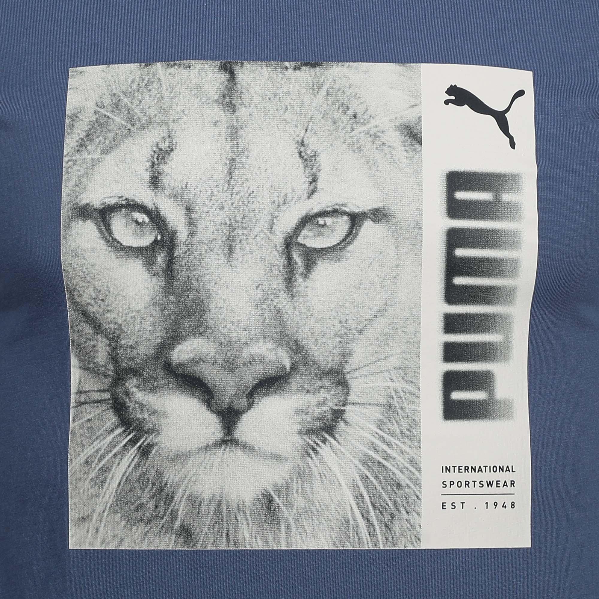 Inky Blue - Puma - Graphic T-Shirt Mens - 3