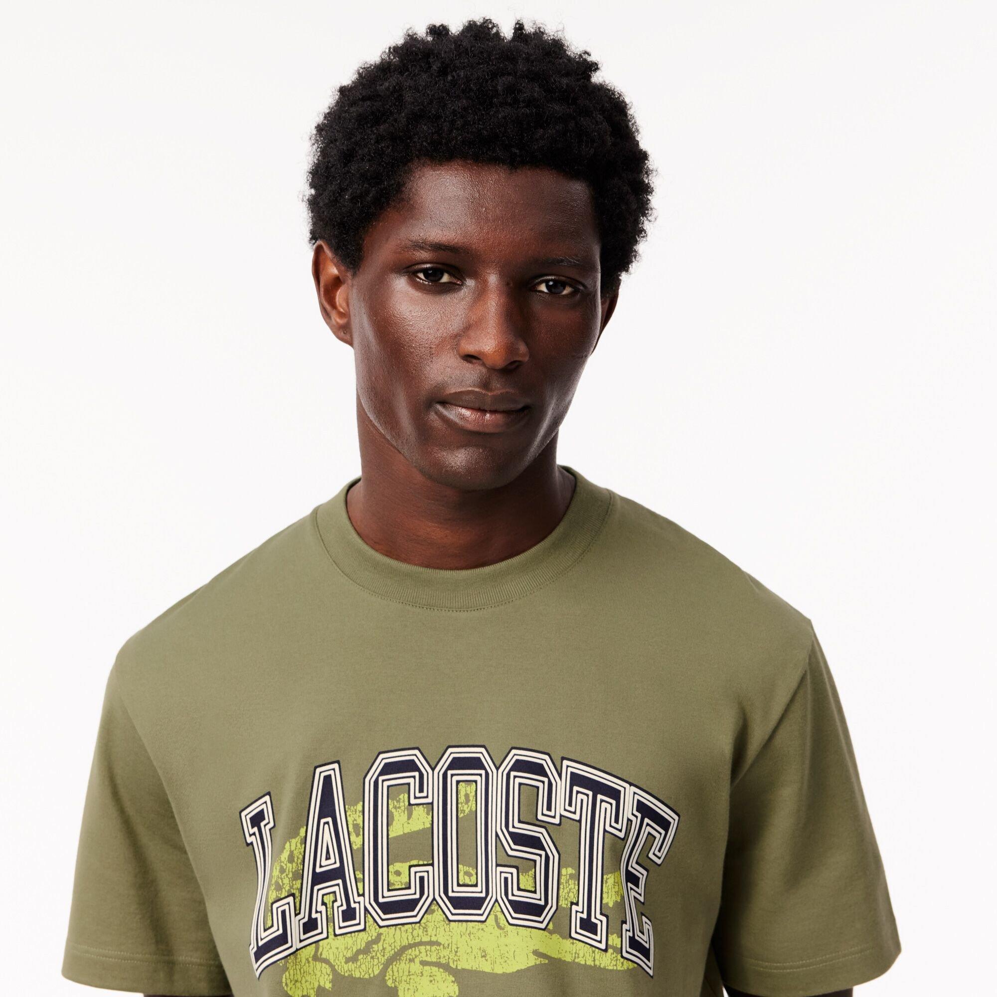 Khaki - Lacoste - Regular Fit T-Shirt - 2