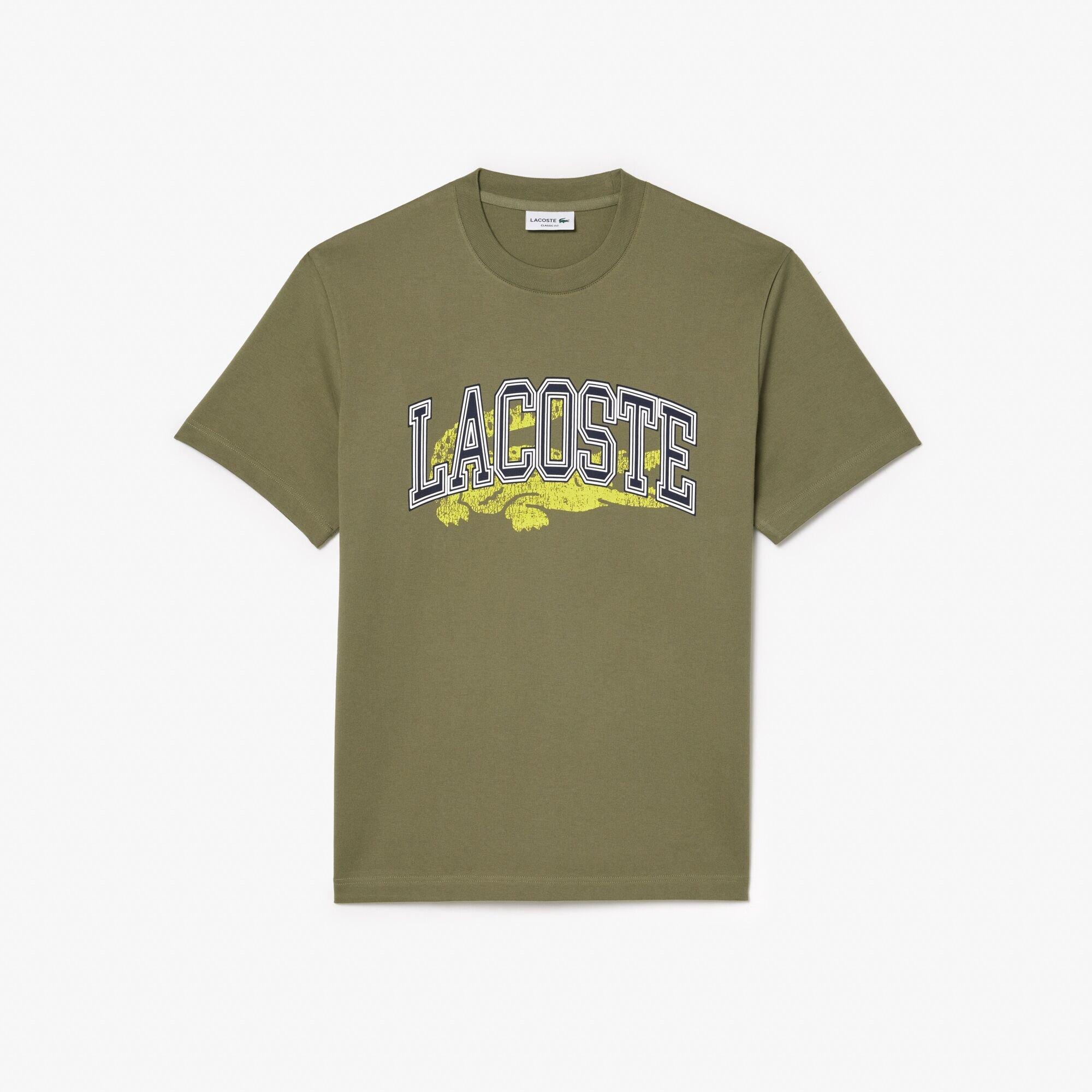 Khaki - Lacoste - Regular Fit T-Shirt - 4