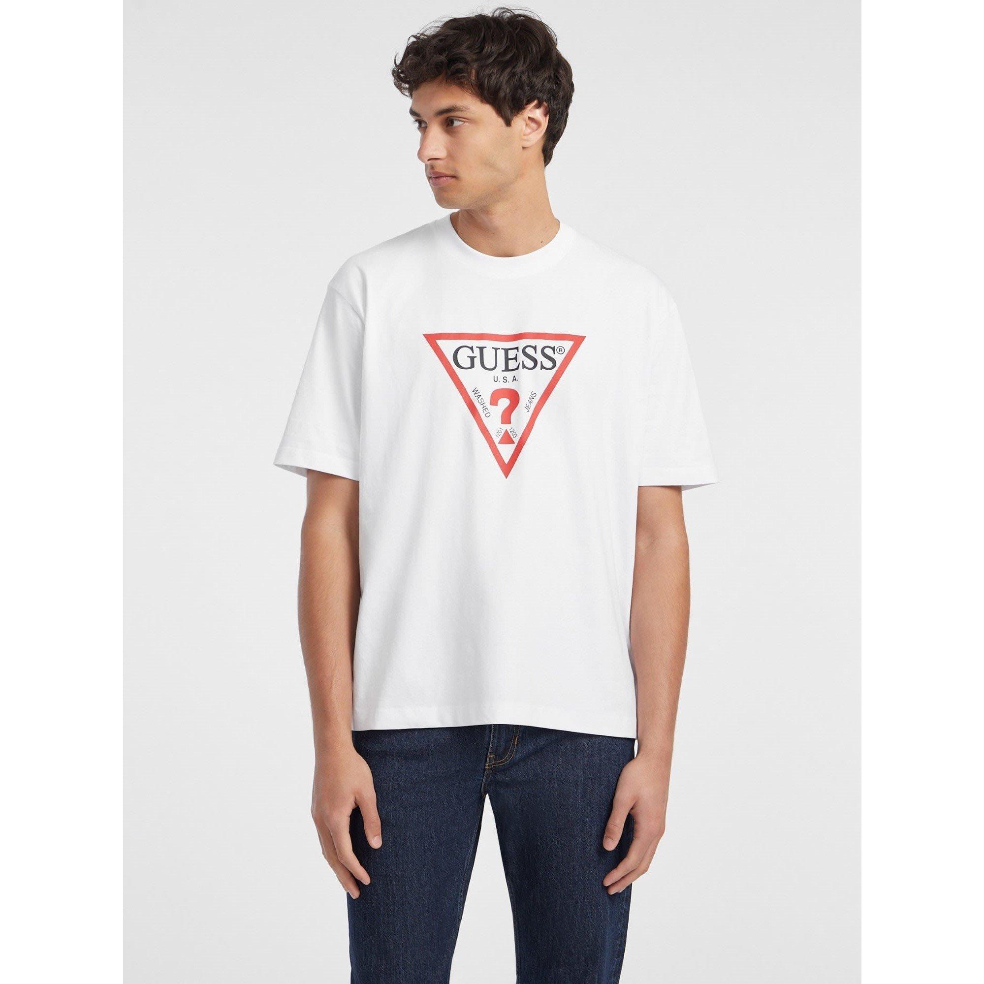 Pure White G011 - Guess - Jeans Iconic Tee - 1
