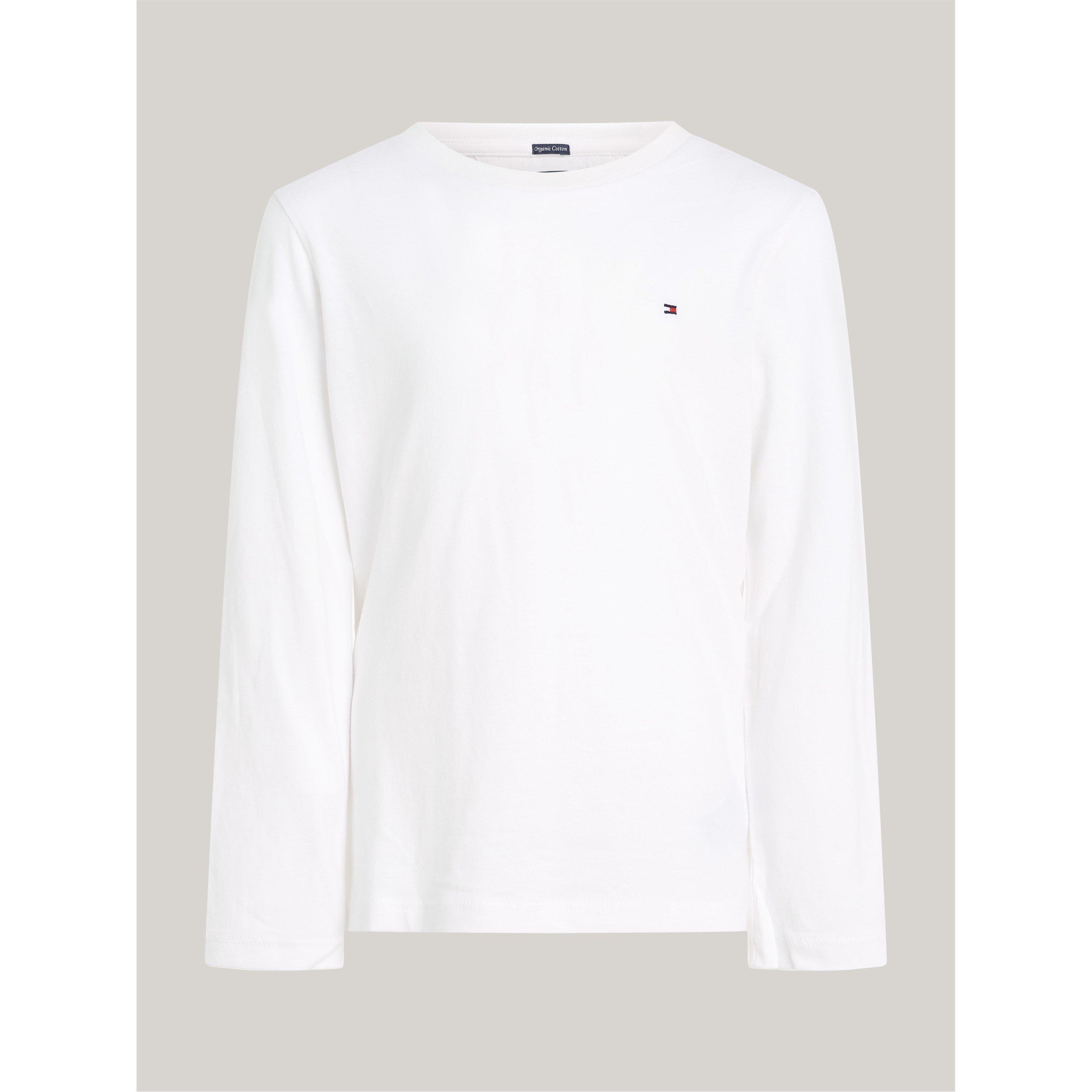 Strahlendes Weiß - Tommy Hilfiger - Kids' Cotton Long-Sleeve Regular Fit T-Shirt - 5