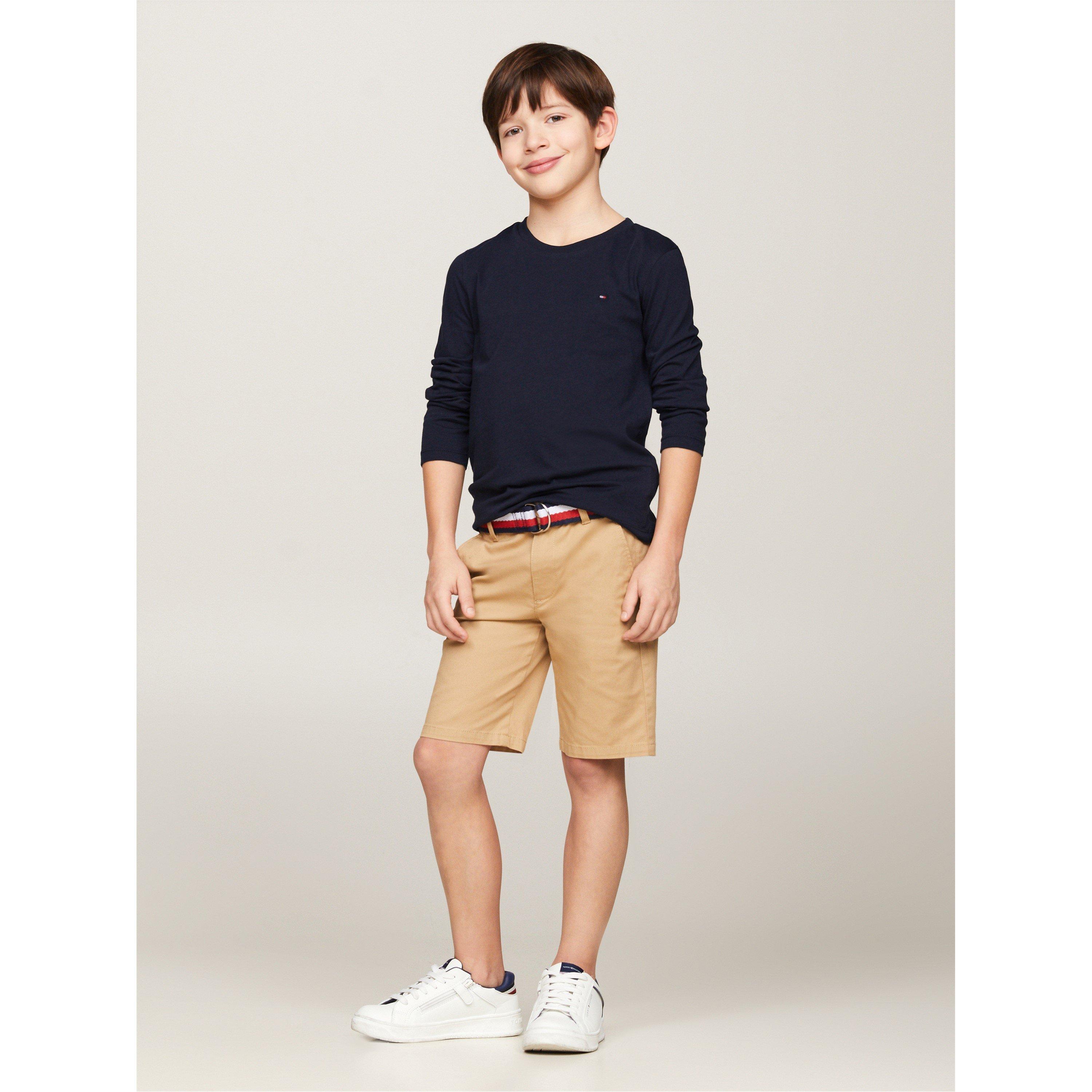 Sky Captain - Tommy Hilfiger - Kids' Cotton Long-Sleeve Regular Fit T-Shirt - 2