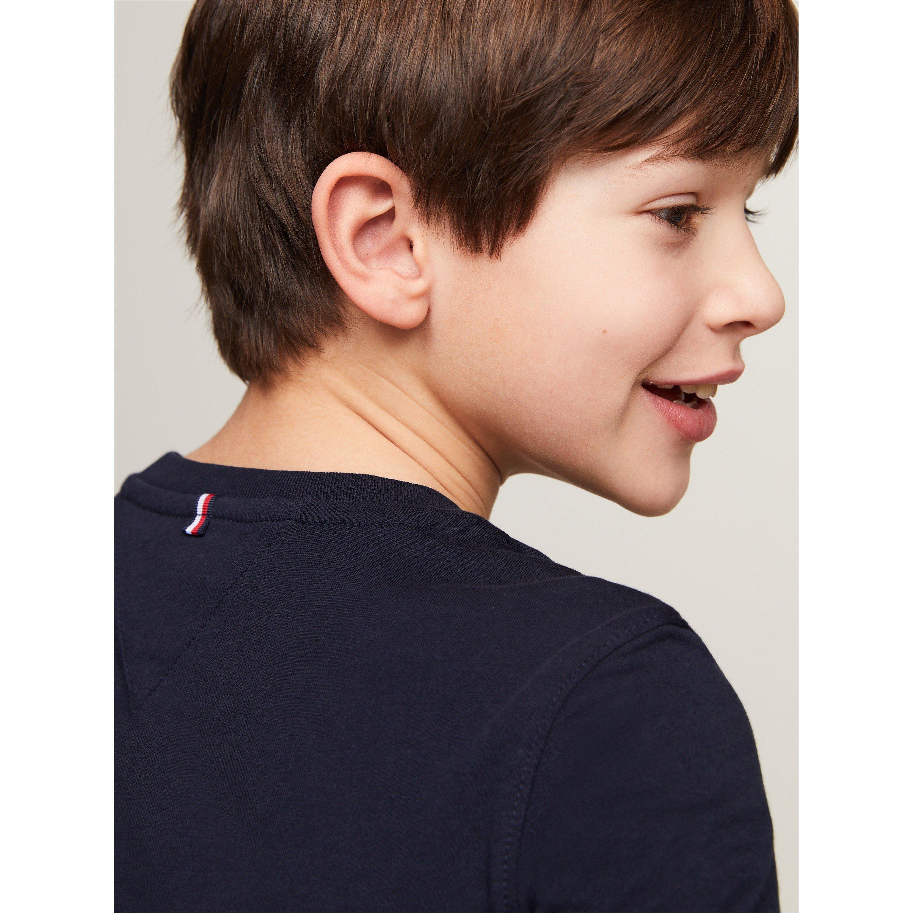 Sky Captain - Tommy Hilfiger - Kids' Cotton Long-Sleeve Regular Fit T-Shirt - 3