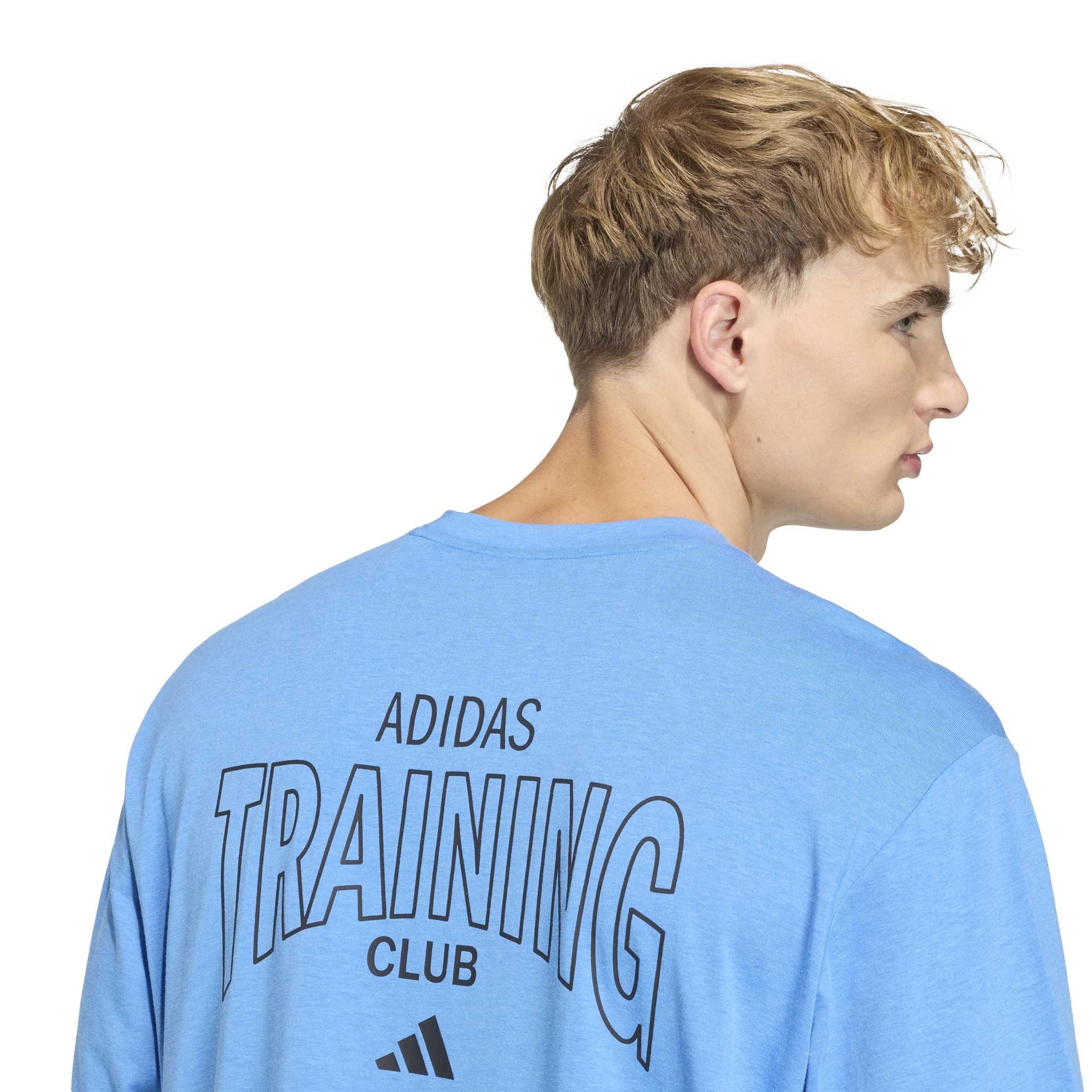 Rayblu - adidas - Men's Graphic Short-Sleeve Crew-Neck Oversized Fit T-Shirt - 5