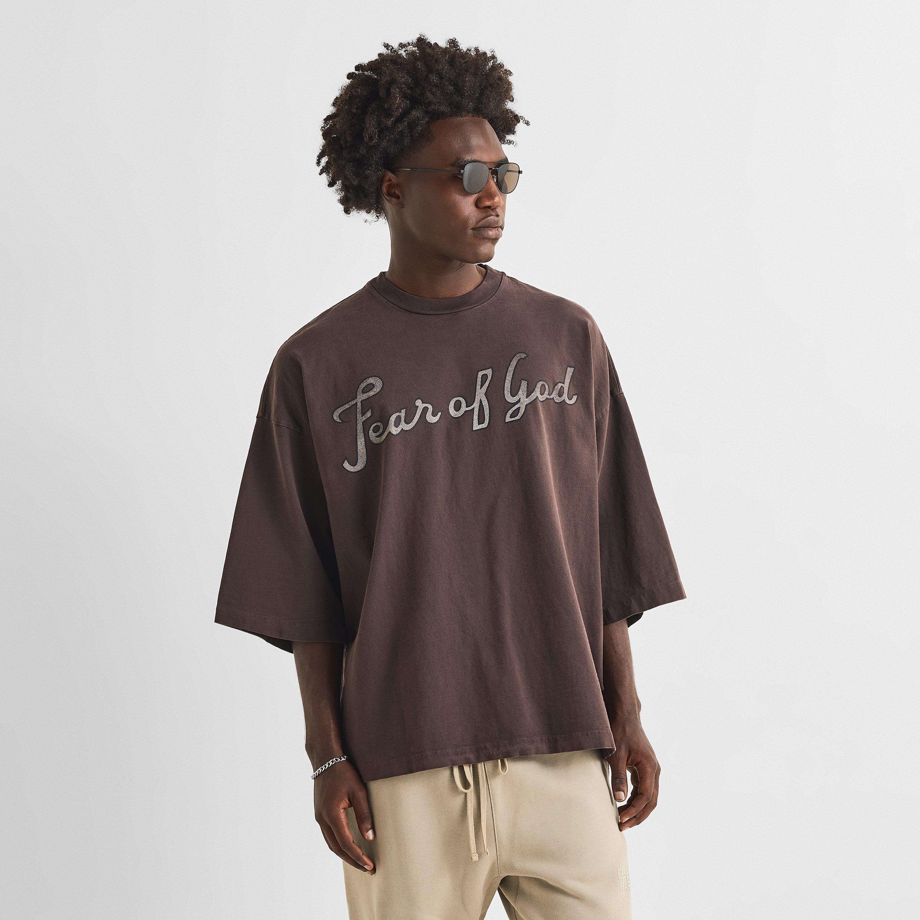 Faded Black - Fear Of God - Men's Oversized T-Shirt - 3