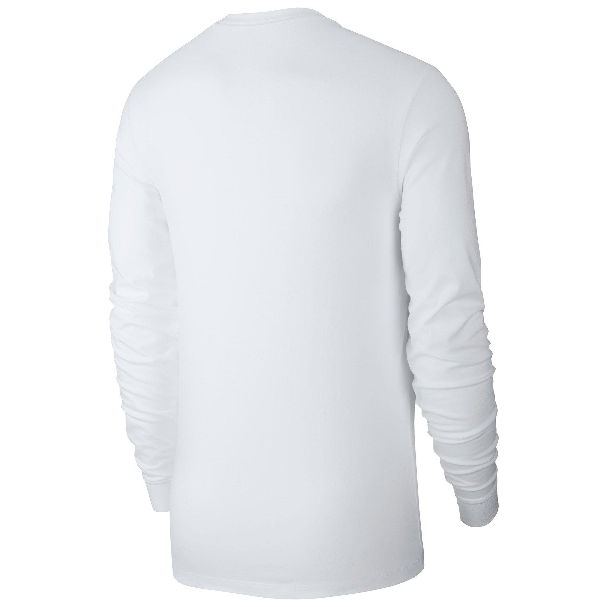 White/Black - Nike - Sportswear Mens Long-Sleeve T-Shirt - 2
