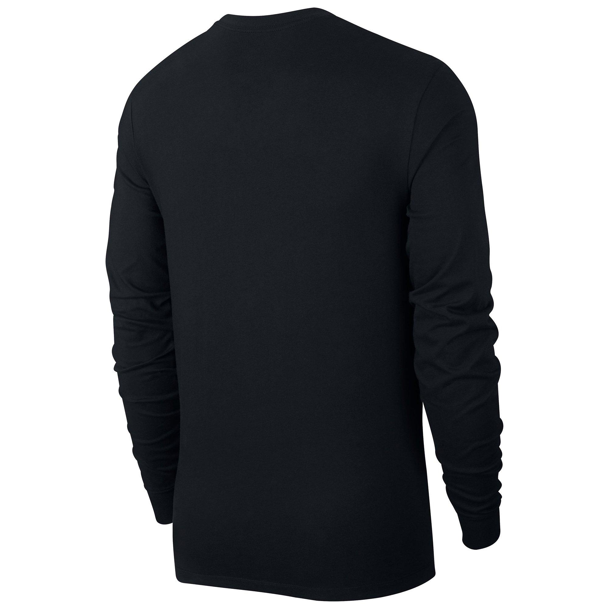 Black/White - Nike - Sportswear Mens Long-Sleeve T-Shirt - 2