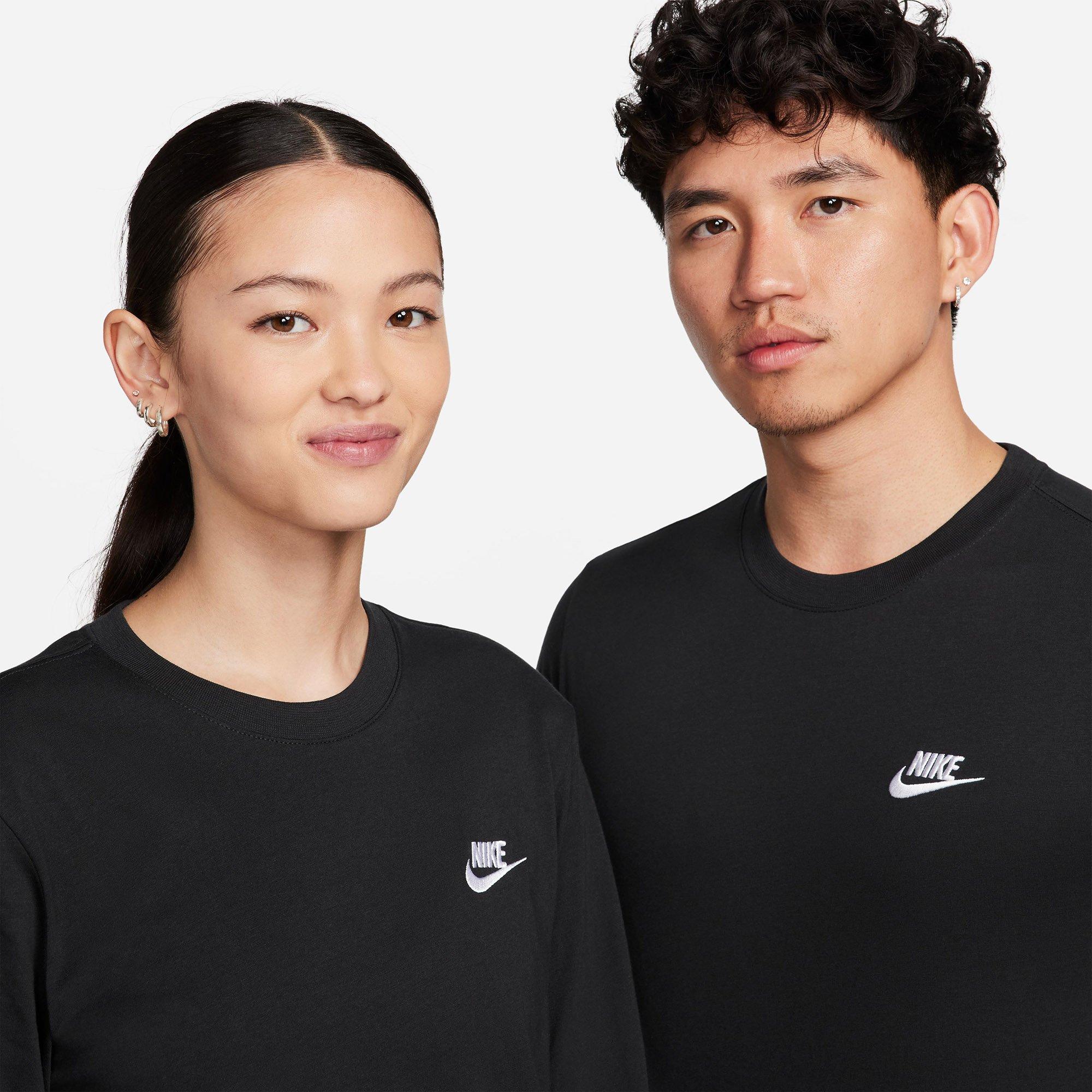 Black/White - Nike - Sportswear Mens Long-Sleeve T-Shirt - 7
