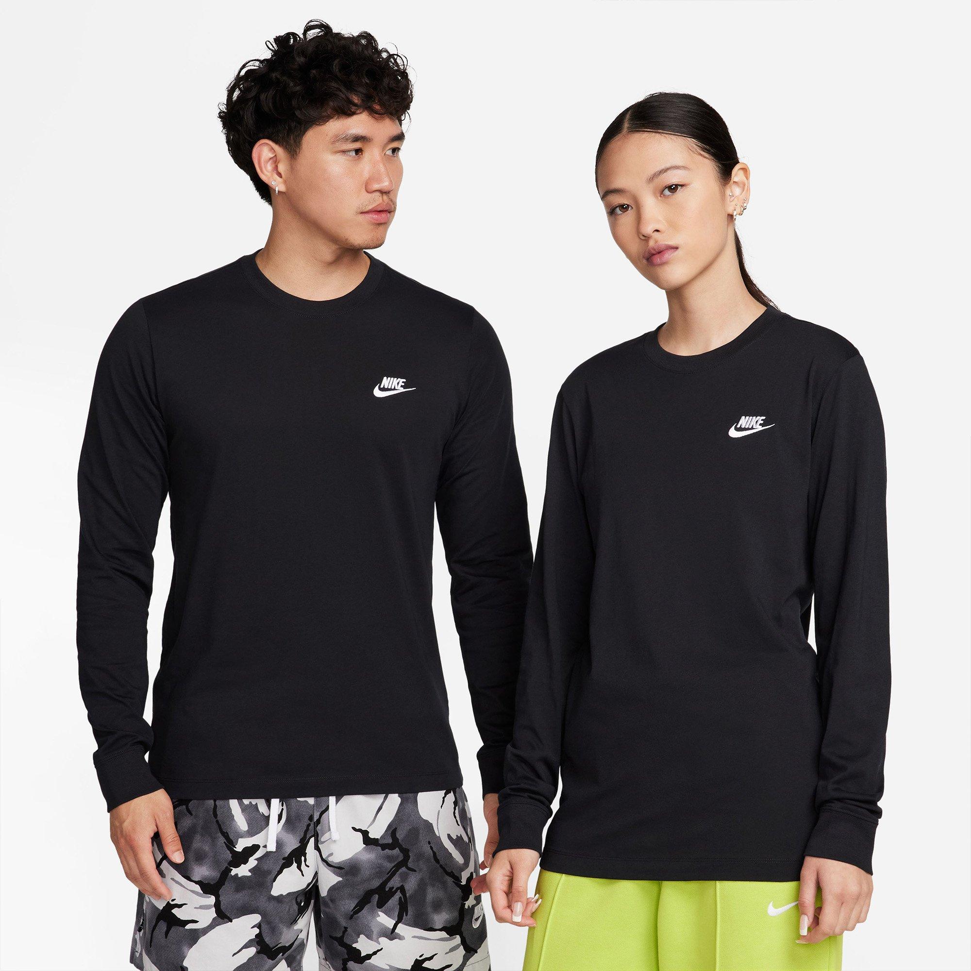 Black/White - Nike - Sportswear Mens Long-Sleeve T-Shirt - 8