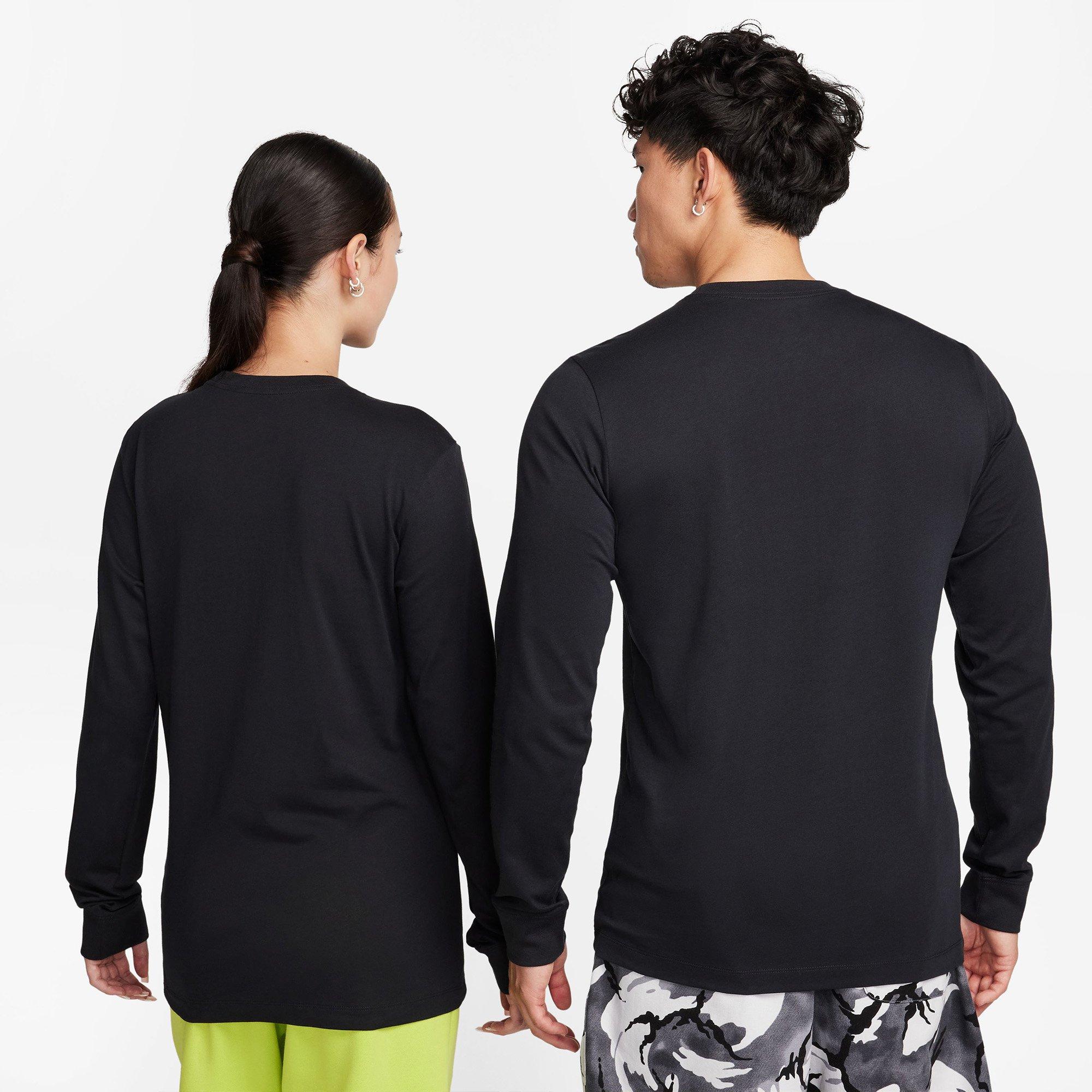 Black/White - Nike - Sportswear Mens Long-Sleeve T-Shirt - 9