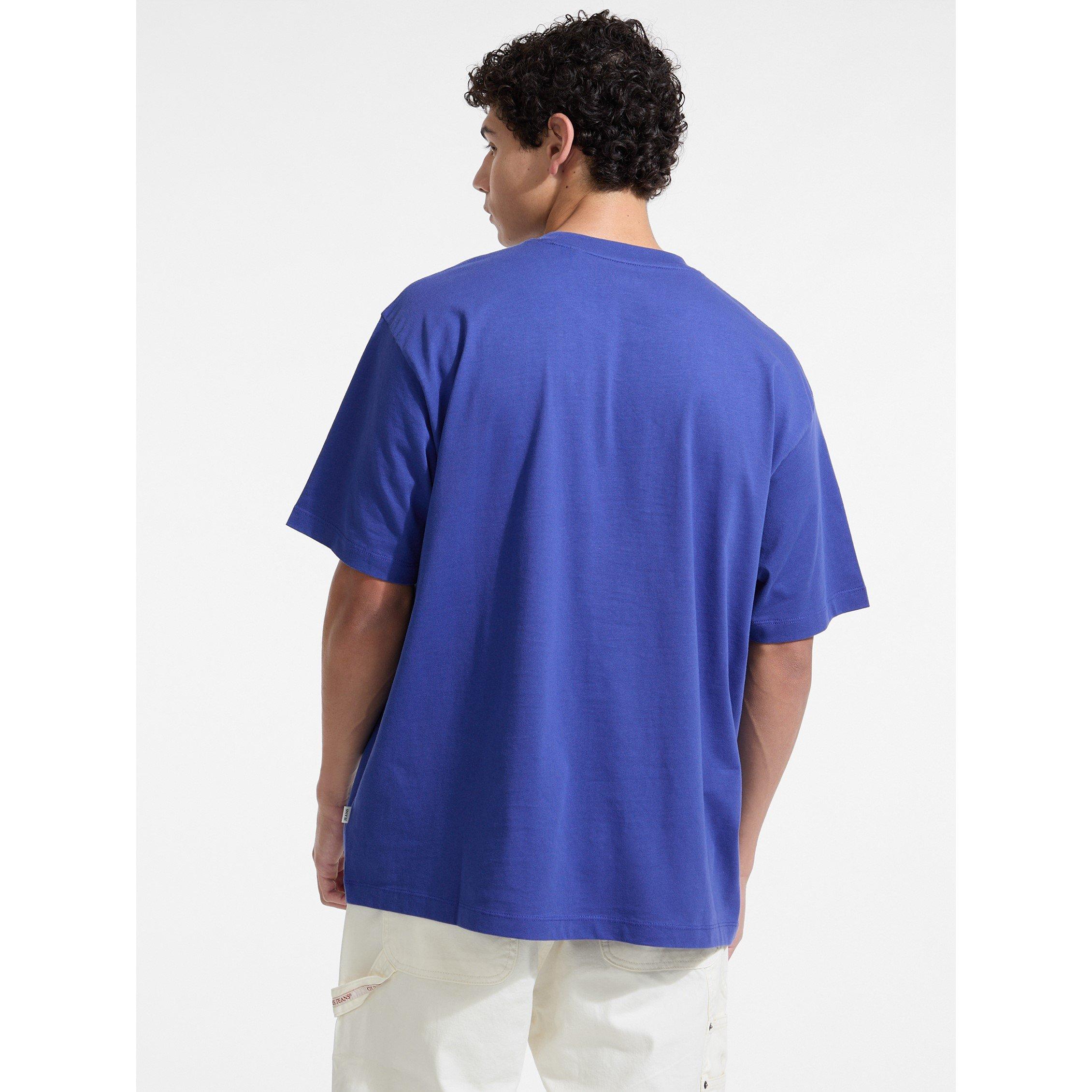 Regal Blue G7CB - Guess - Men's Script Regular Fit T-Shirt - 2