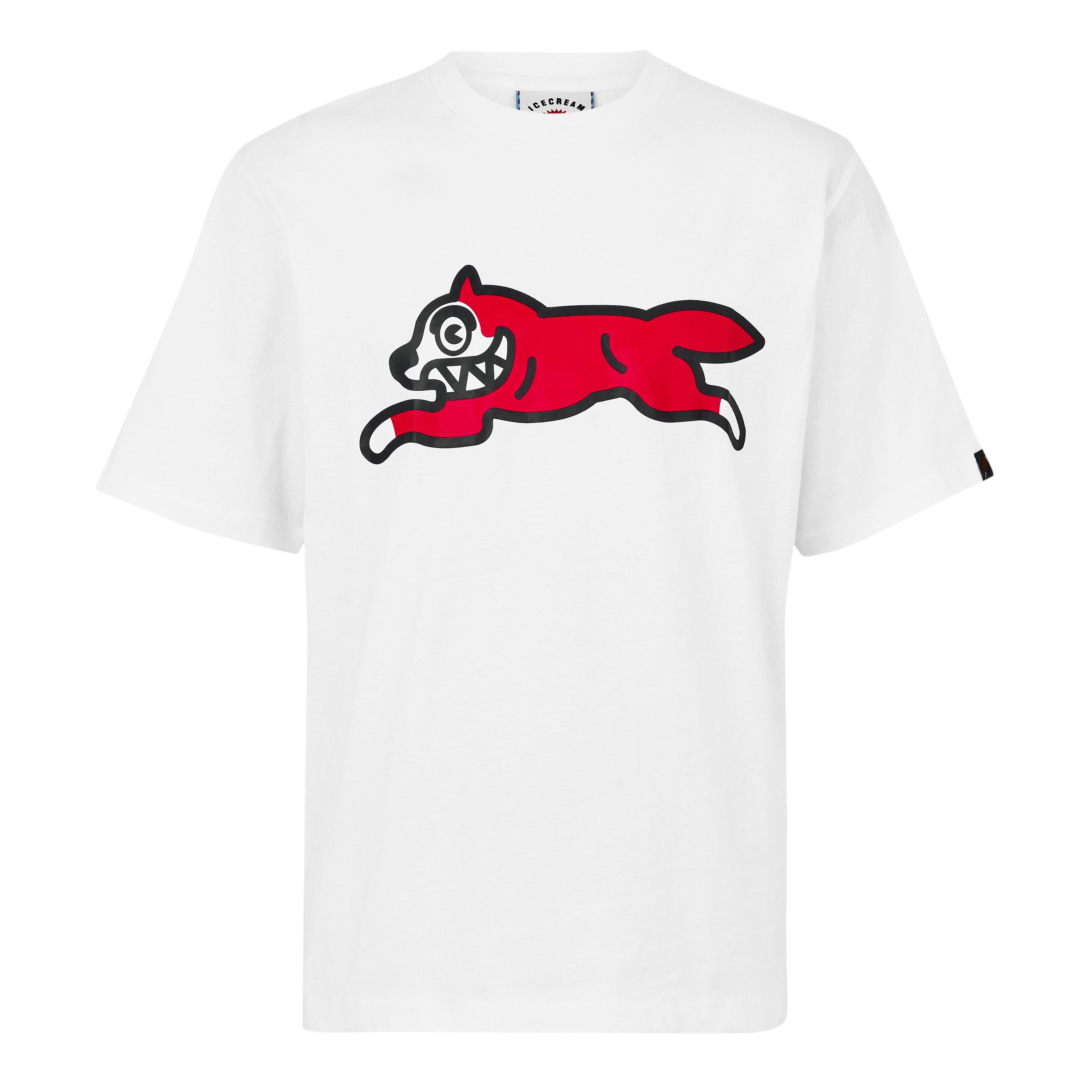 White - ICECREAM - Running Dog T-Shirt - 7