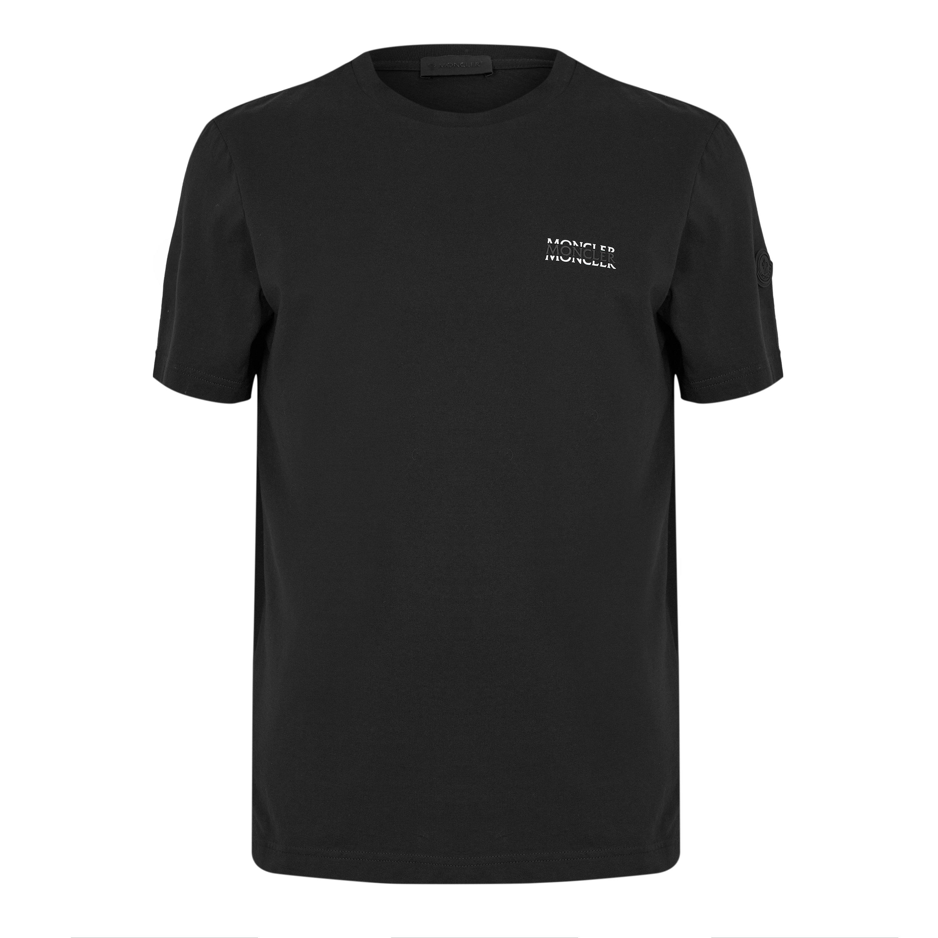 Moncler Men's MB T-Shirt - Black 999 - Size 2XL
