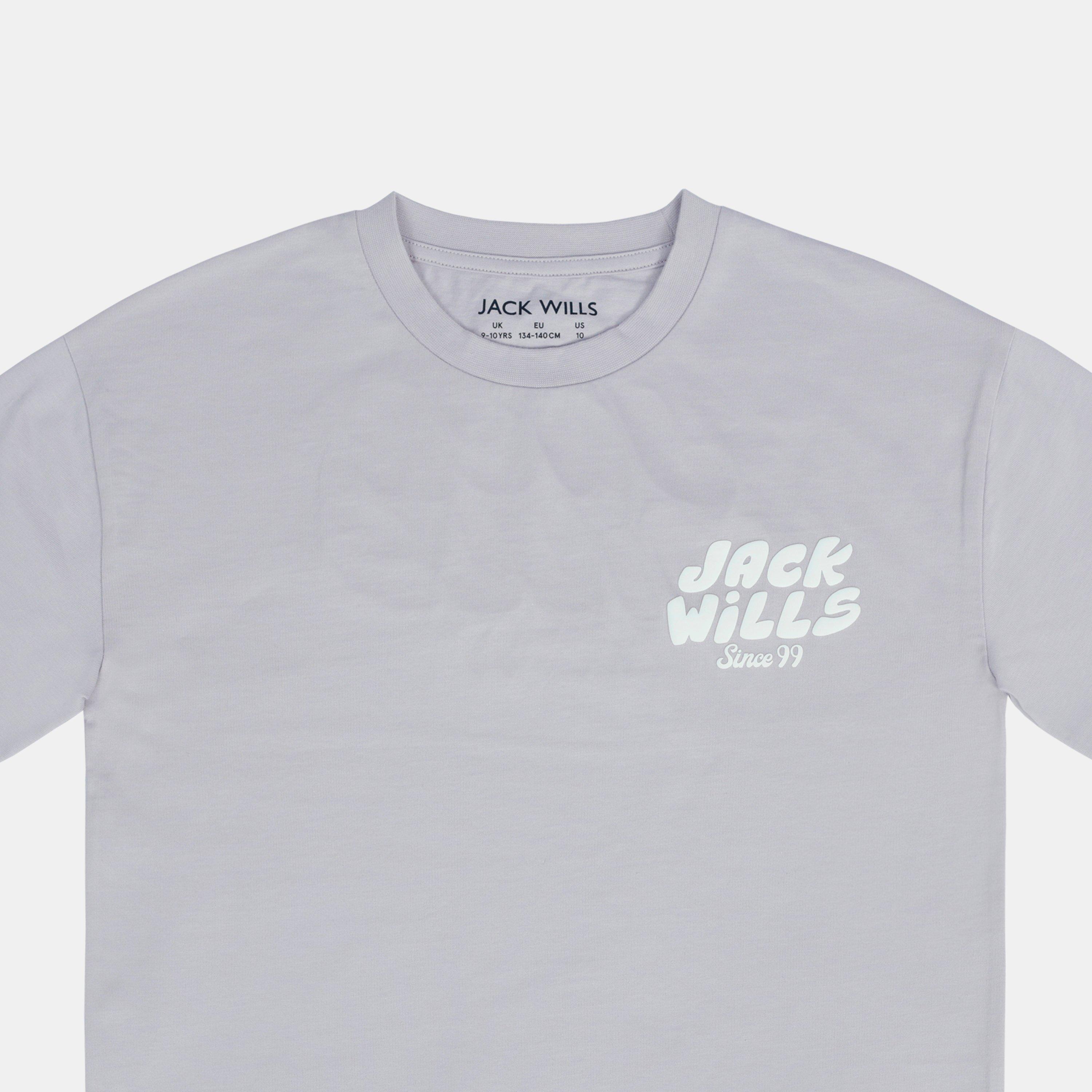 Lilac - Jack Wills - Kids' Cotton Short Sleeve Crew Neck T-Shirt - 4