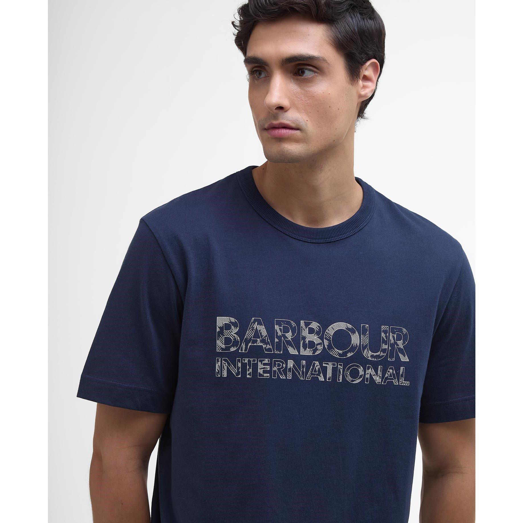 Navy NY92 - Barbour International - Men's B.Intense Bento Regular Fit T-Shirt - 4