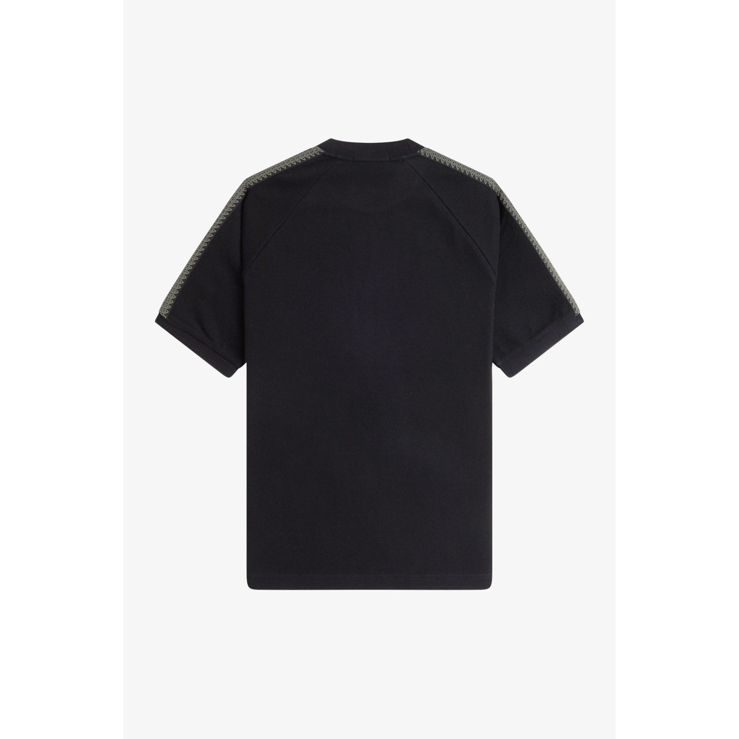 Black 102 - Fred Perry - Men's Side Tape Regular Fit T-Shirt - 2