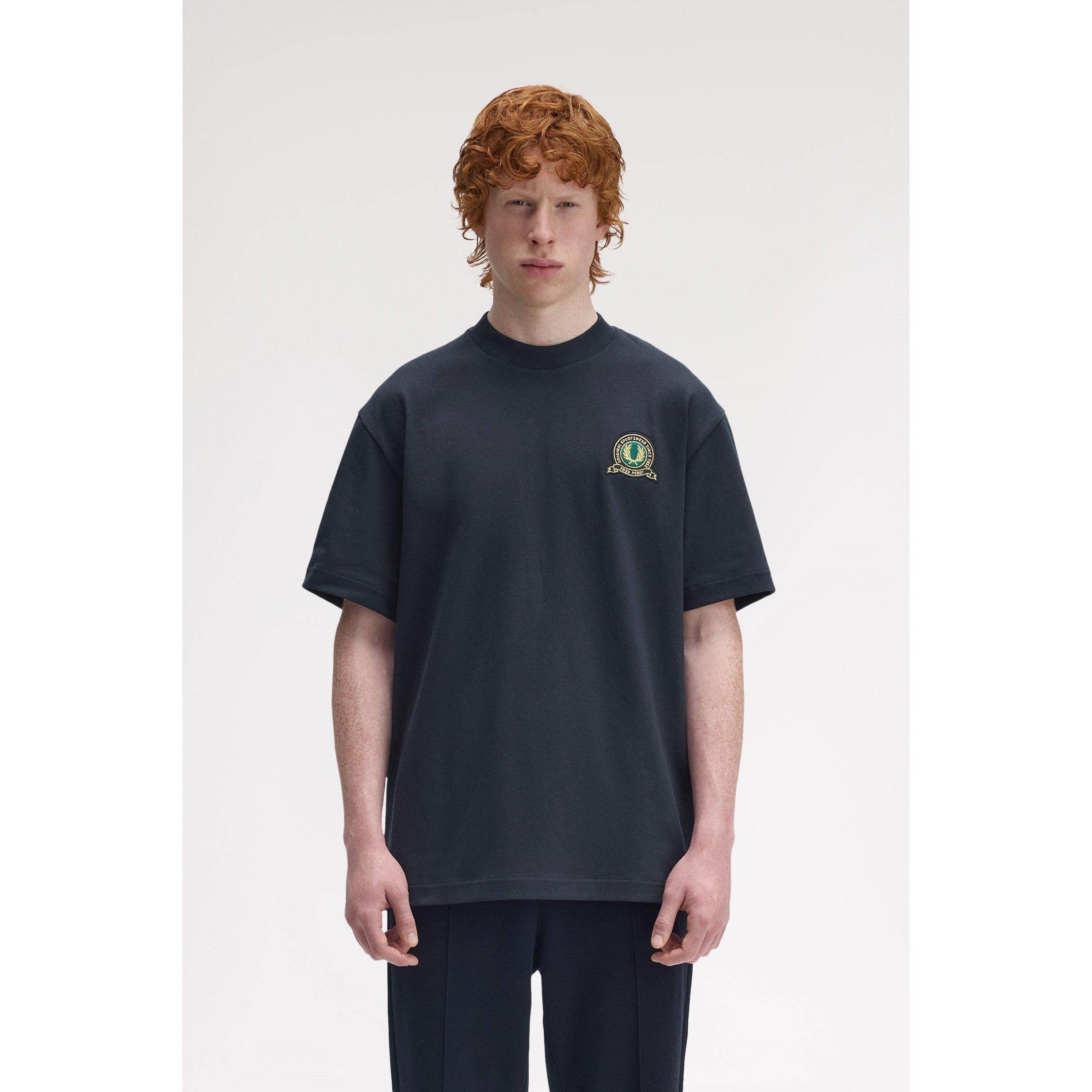 Navy 608 - Fred Perry - Men's Badge Regular Fit T-Shirt - 3