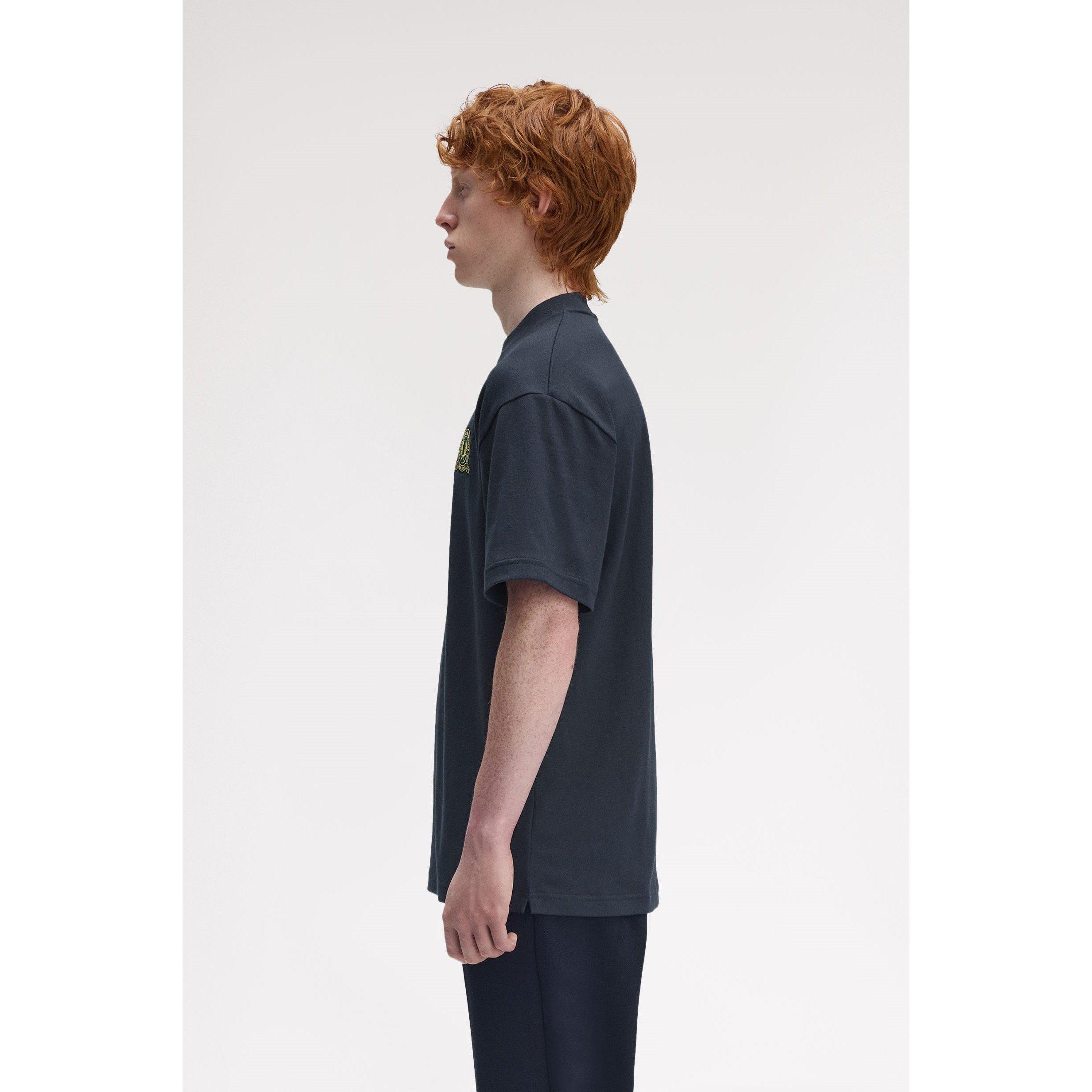 Navy 608 - Fred Perry - Men's Badge Regular Fit T-Shirt - 4