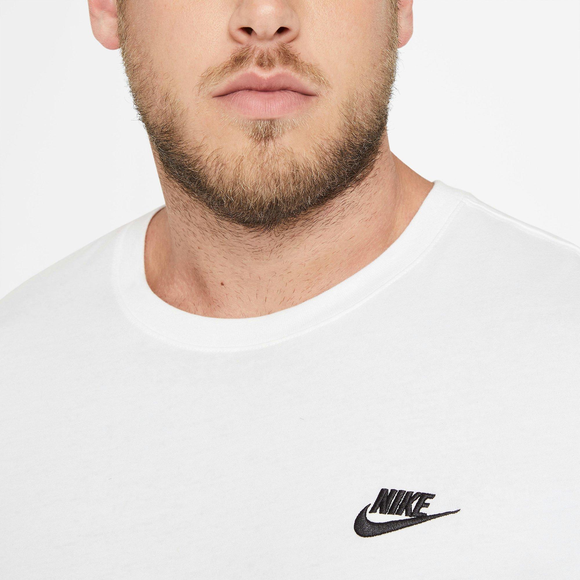 White/Black - Nike - Sportswear Club Mens T Shirt - 3