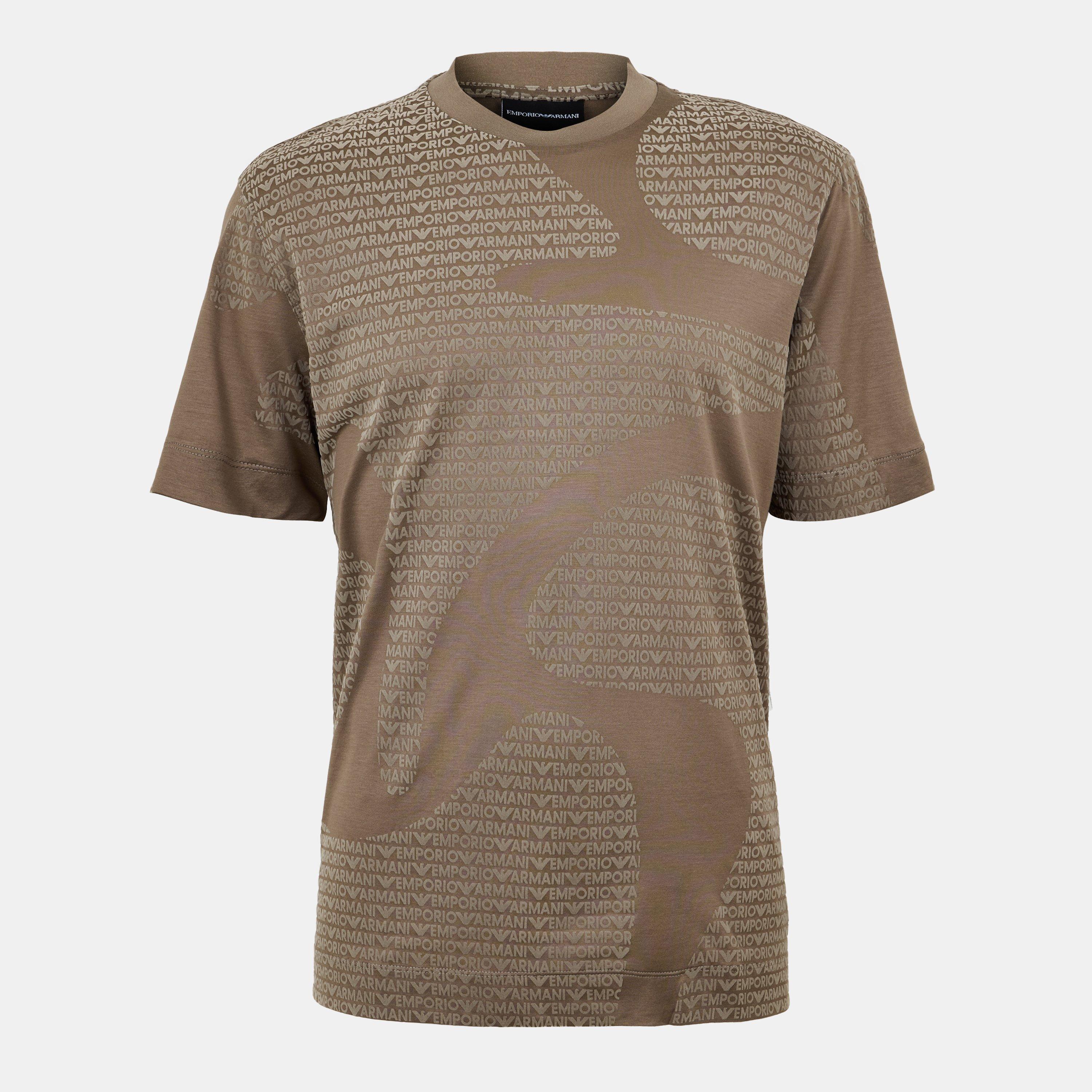 Walnut F6130 - Emporio Armani - Men's Regular Fit T-Shirt - 1