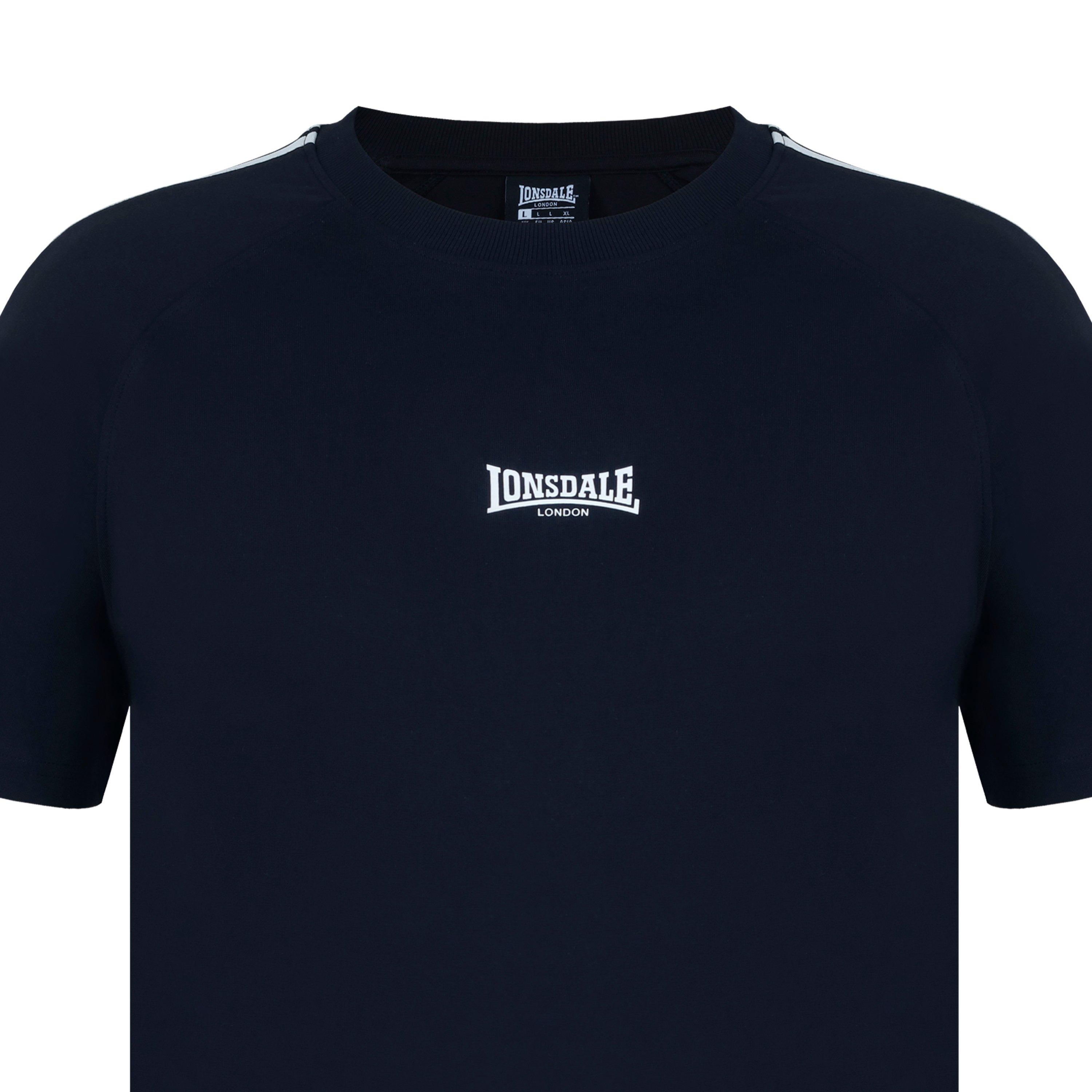 Zwart - Lonsdale - Regular Fit T-Shirt - 4