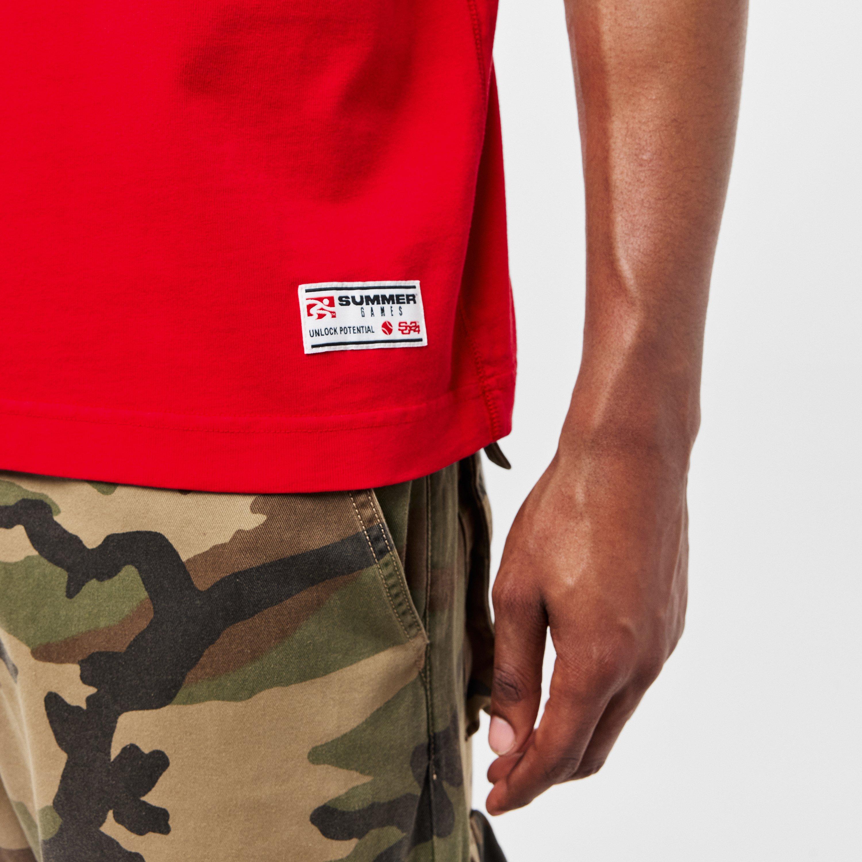 Sceptre Red - Summer Games - Men's Oversized T-Shirt - 5