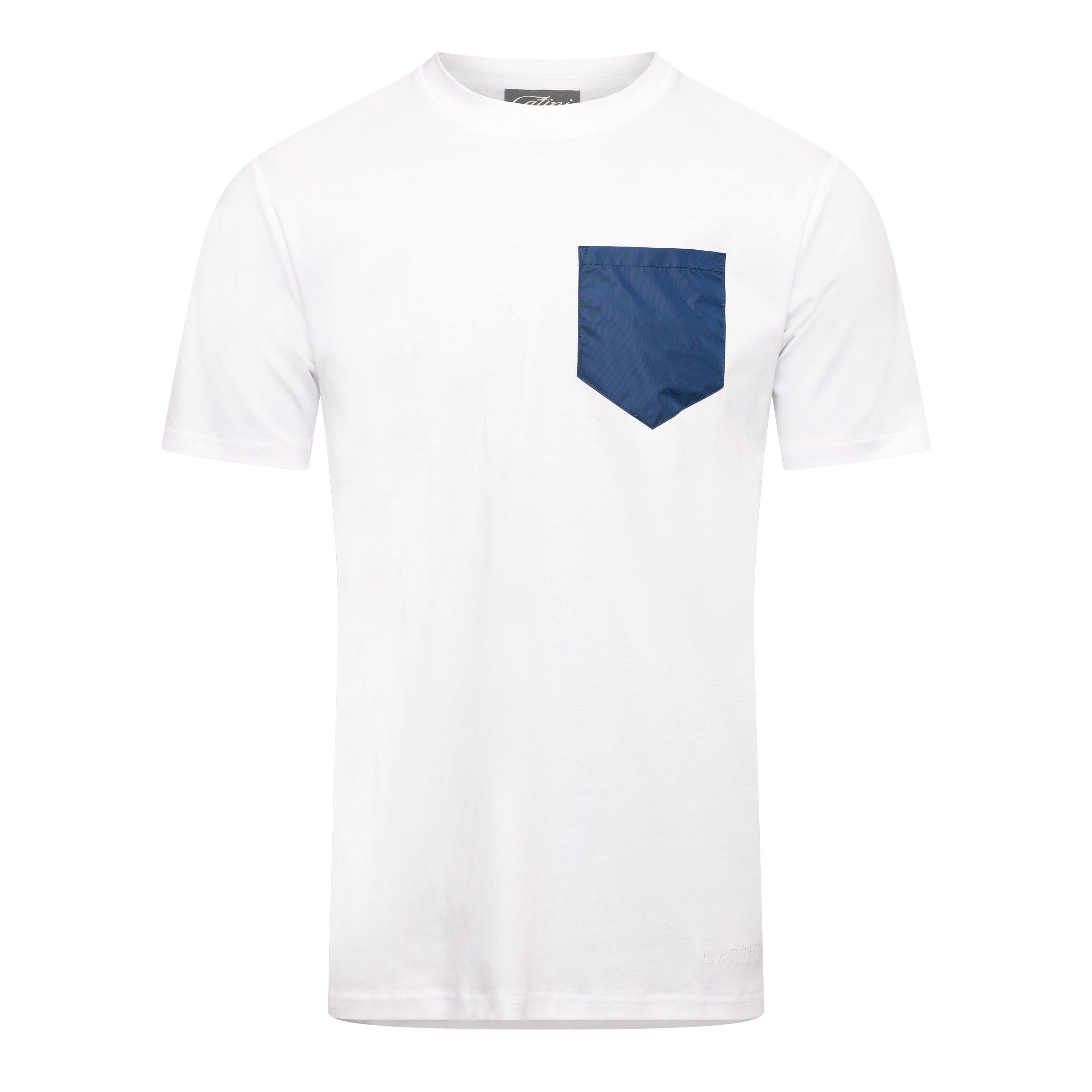White/Deep Blue - Catini - Cat Firenze Pockt T Sn99 - 1
