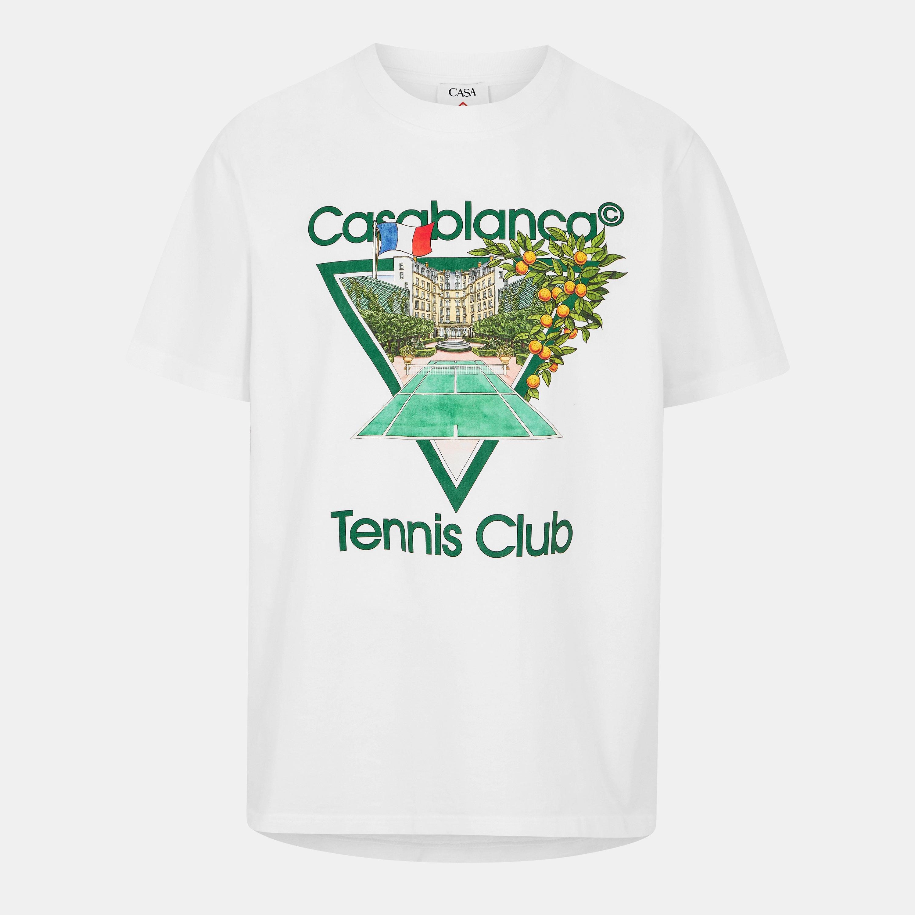 Casablanca Tennis Club Icon T-Shirt - White - X Small