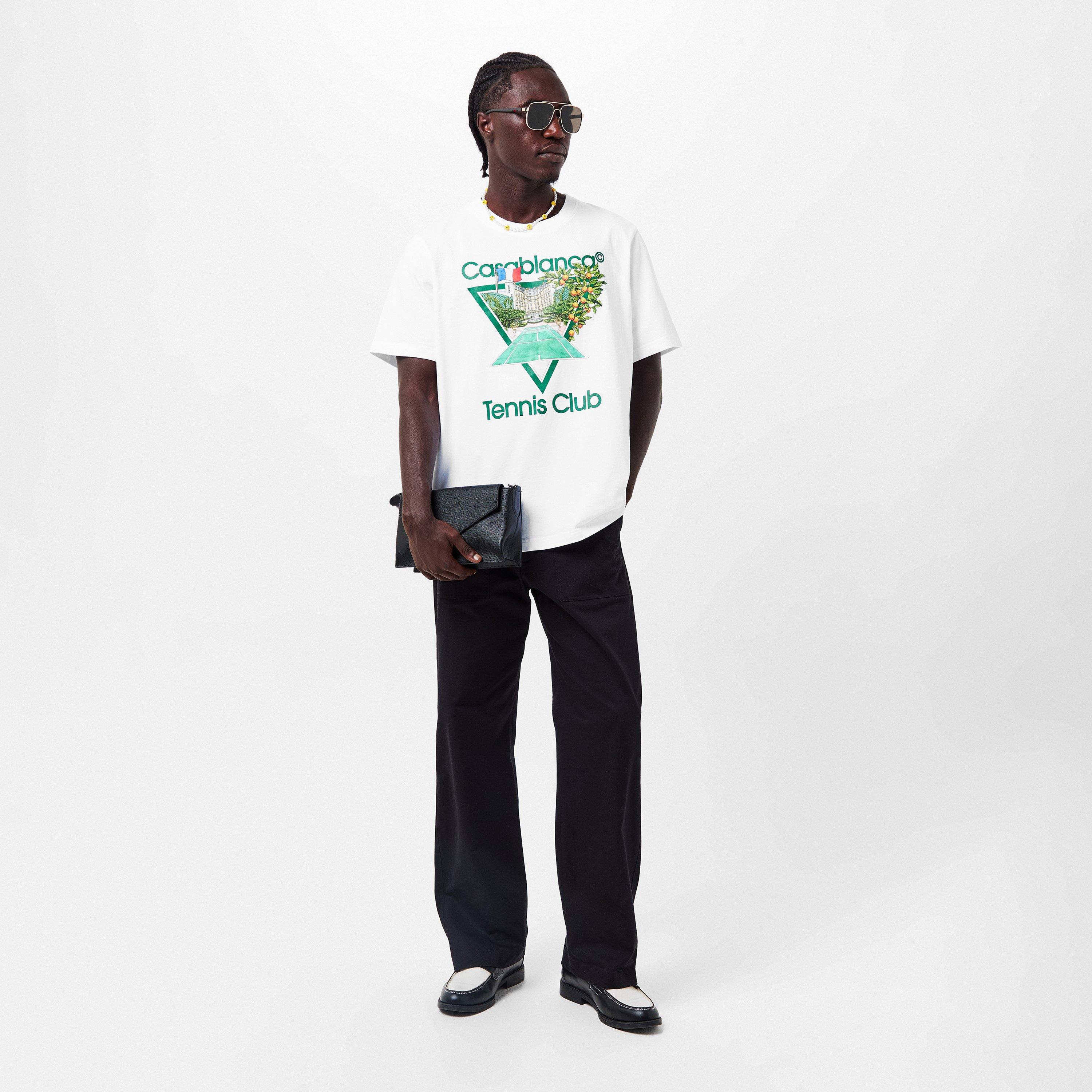 White - Casablanca - Tennis Club Icon T-Shirt - 6