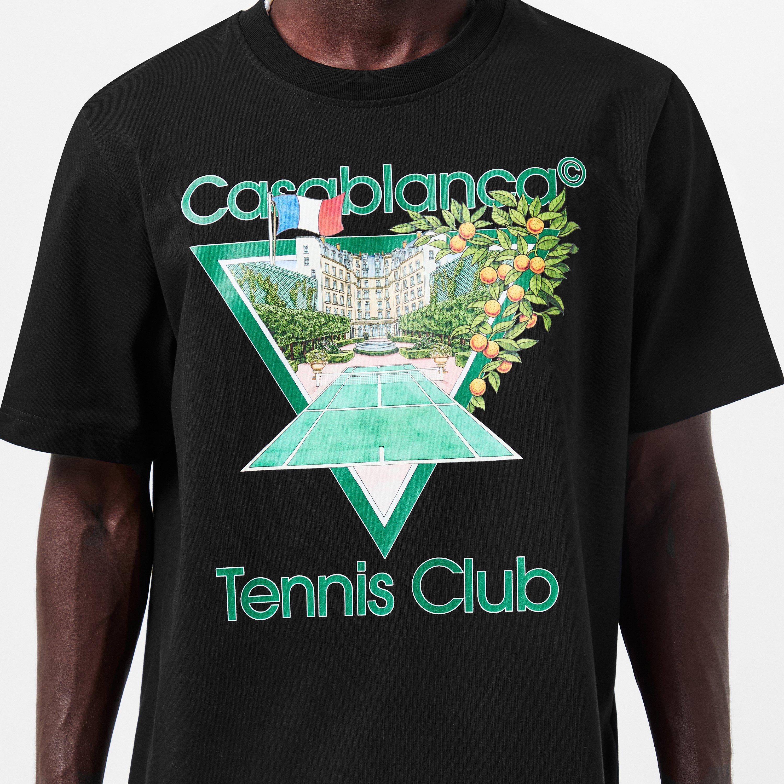 Black - Casablanca - Tennis Club Icon T-Shirt - 5