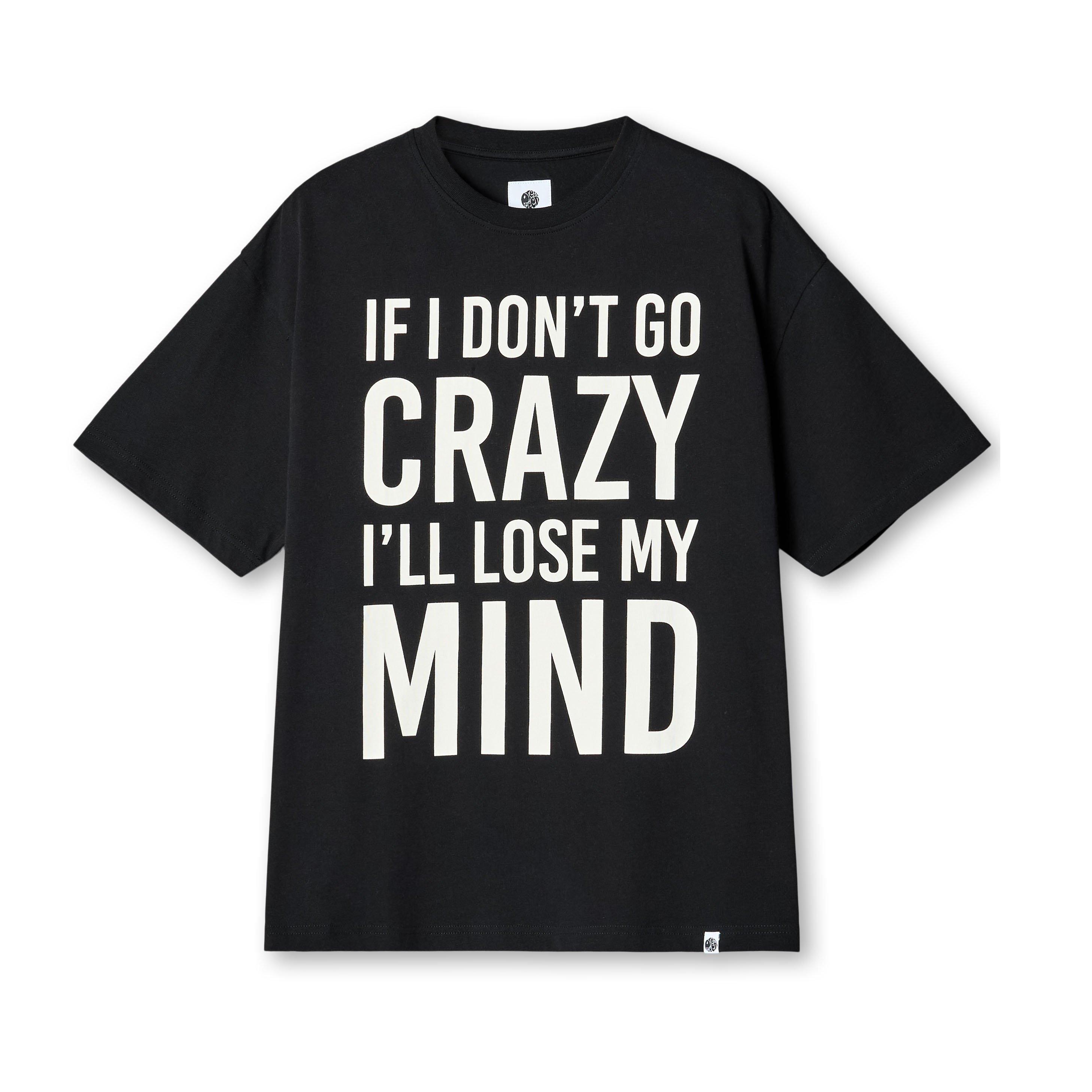 Black - Pretty Green - Men's Don't Go Crazy Regular Fit T-Shirt - 1