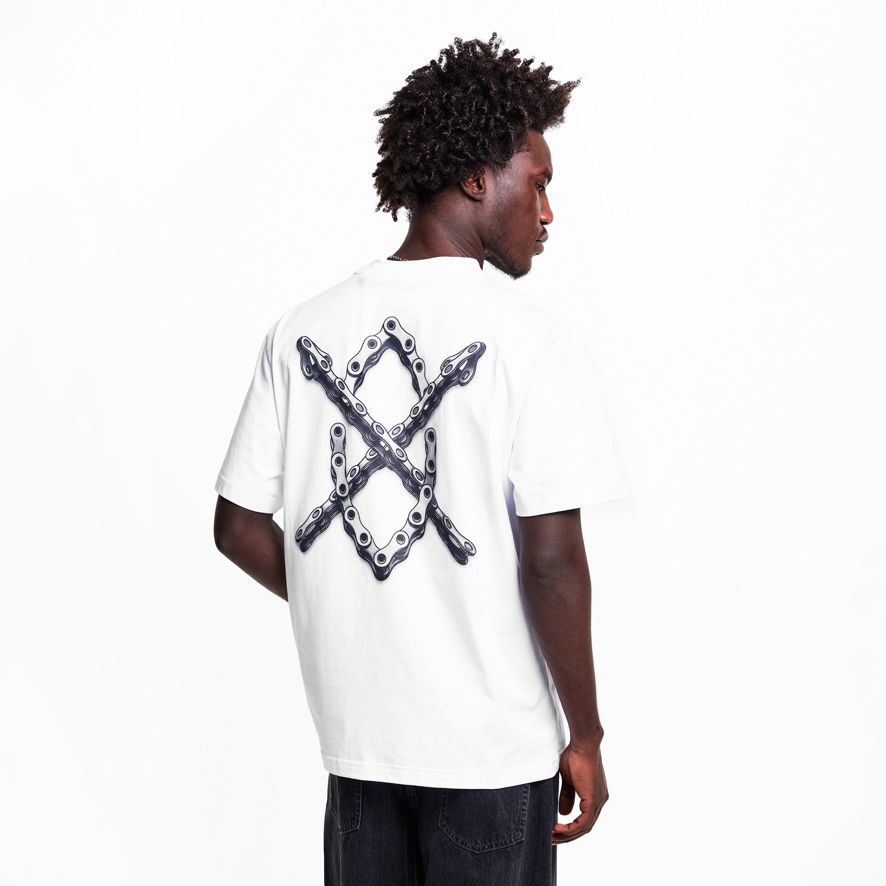 White - Daily Paper - Men's Chain T-Shirt - 4