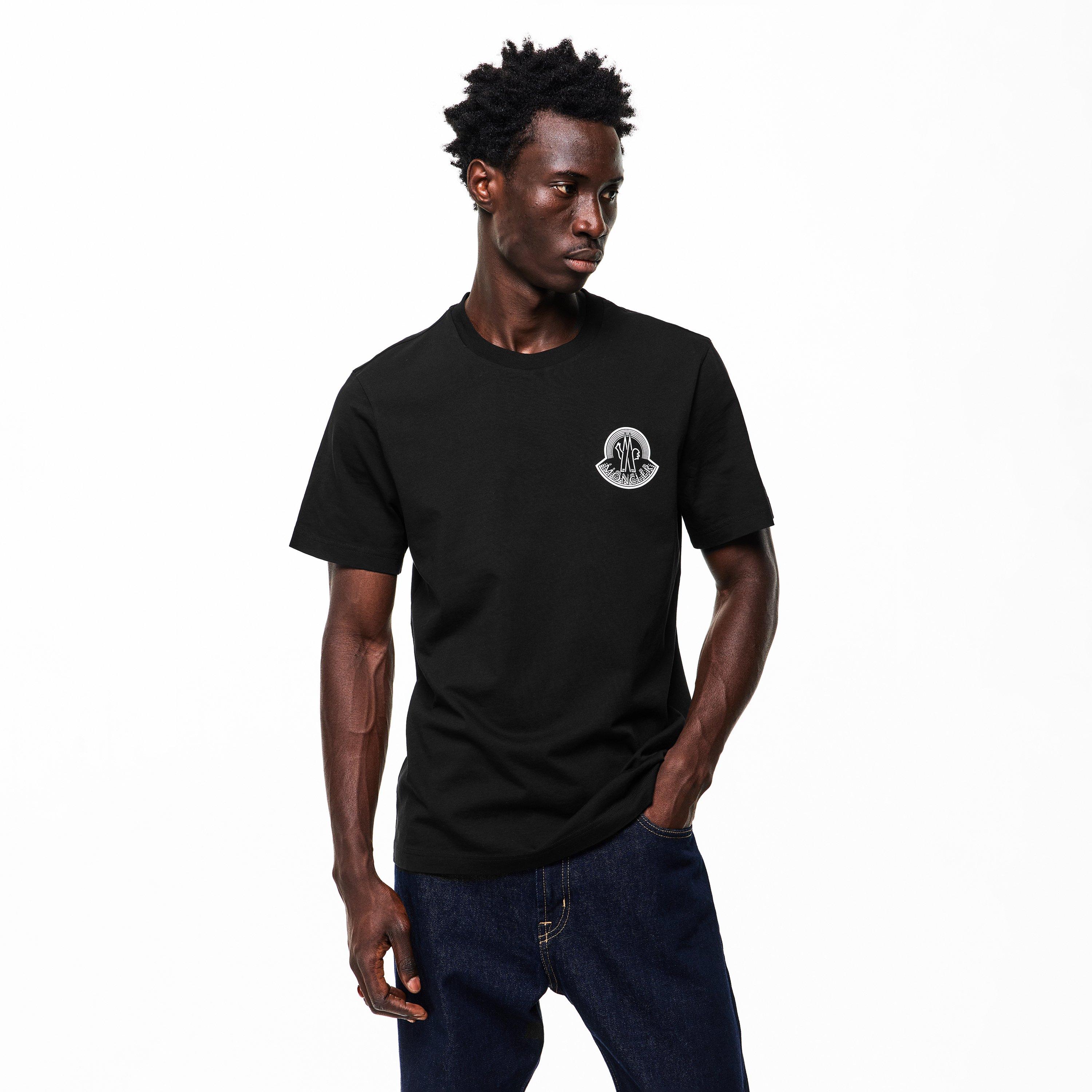 Black 999 - Moncler - Men's MB Logo T-Shirt - 3