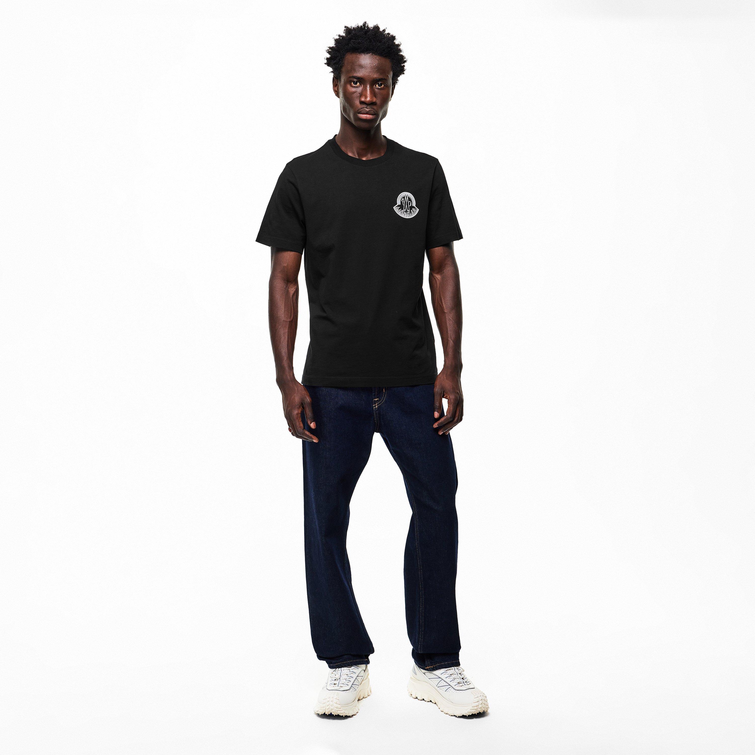 Black 999 - Moncler - Men's MB Logo T-Shirt - 5