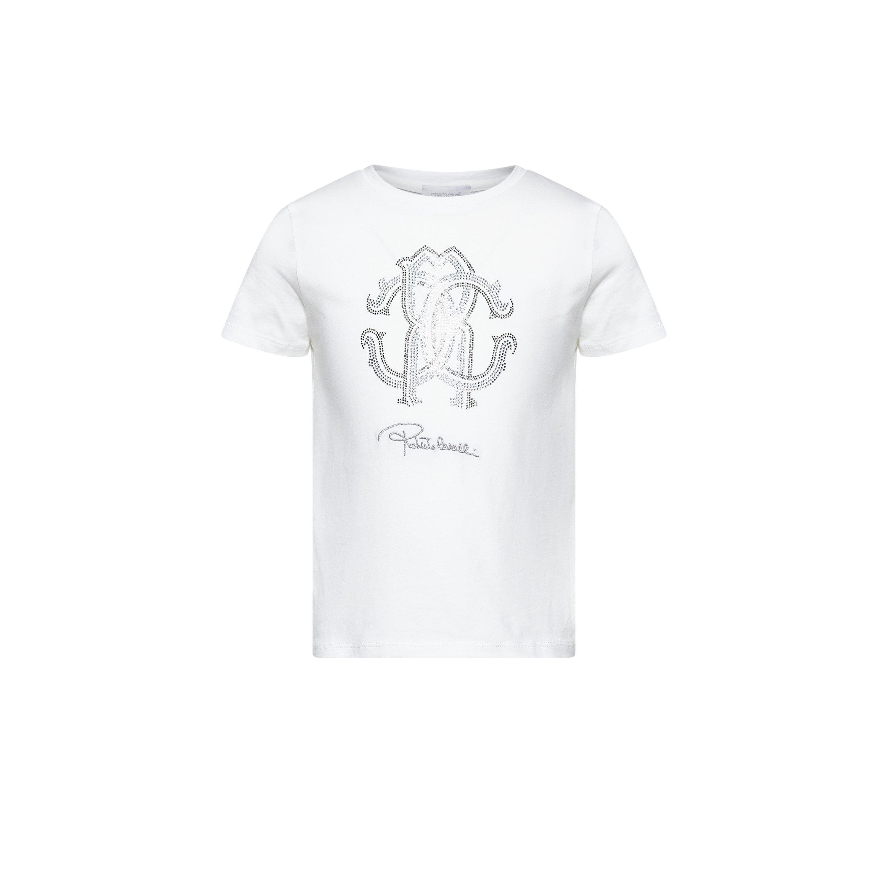 Roberto Cavalli  Kids Cavalli Logo Tee Jn61 - F7white - 4Y