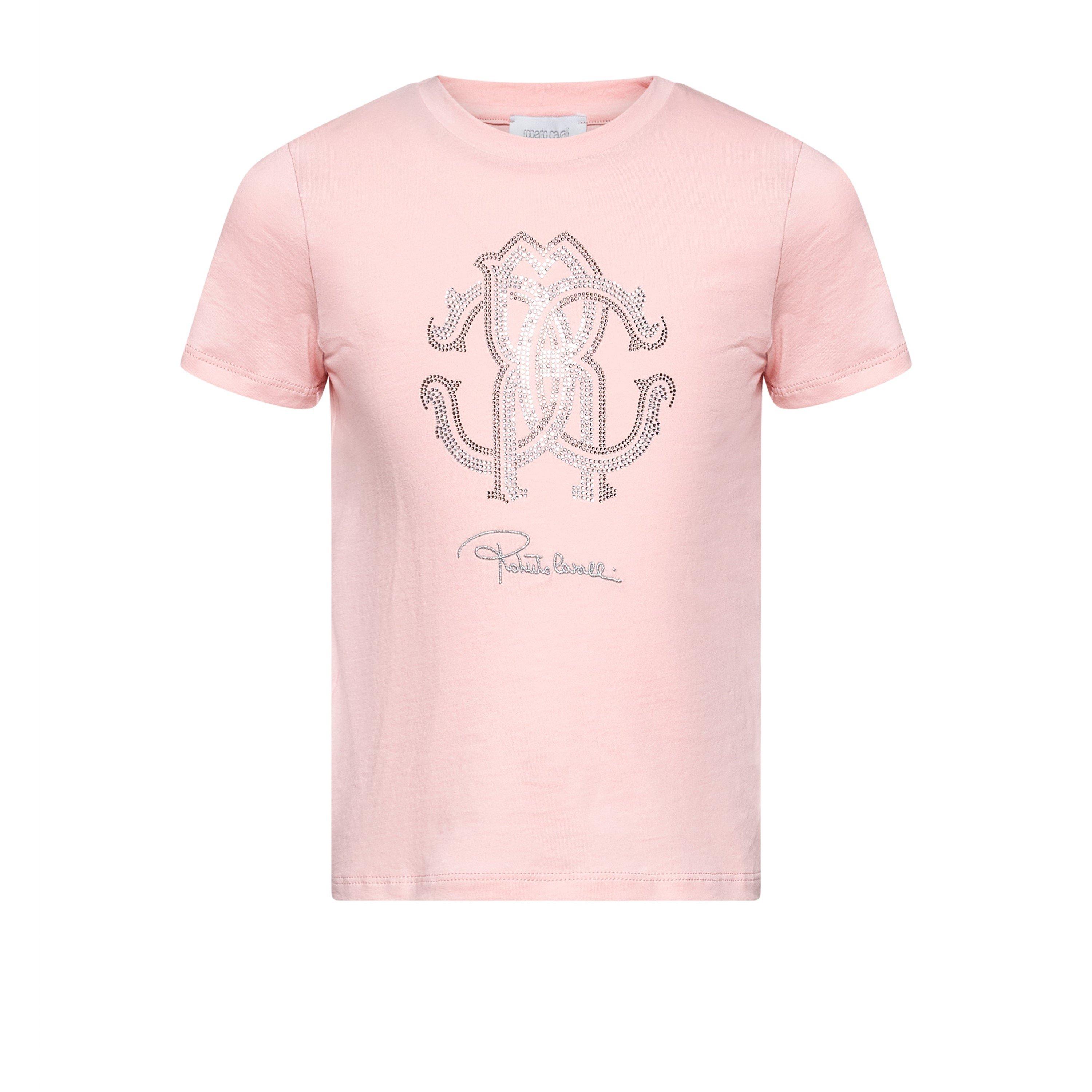 Roberto Cavalli  Kids Cavalli Logo Tee Jn61 - F7pink_cr.r. - 6Y