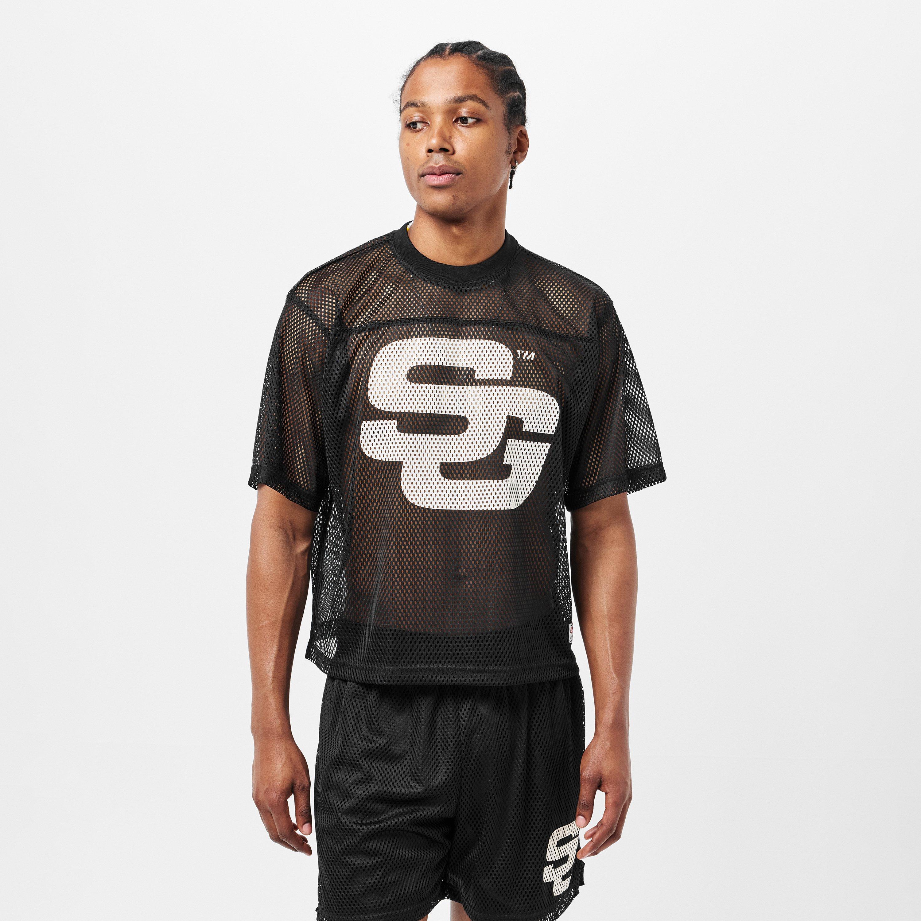 Black - Summer Games - Men's Oversized Mesh T-Shirt - 3