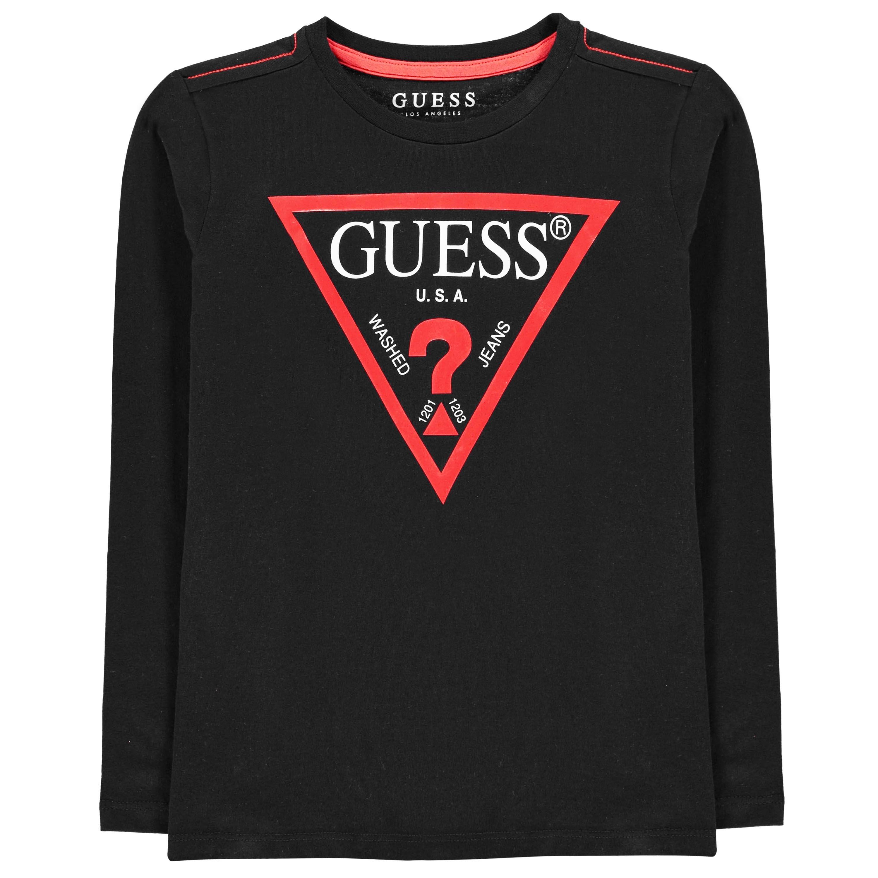 Blk A996 JBLK - Guess - Long Sleeve T Shirt - 1