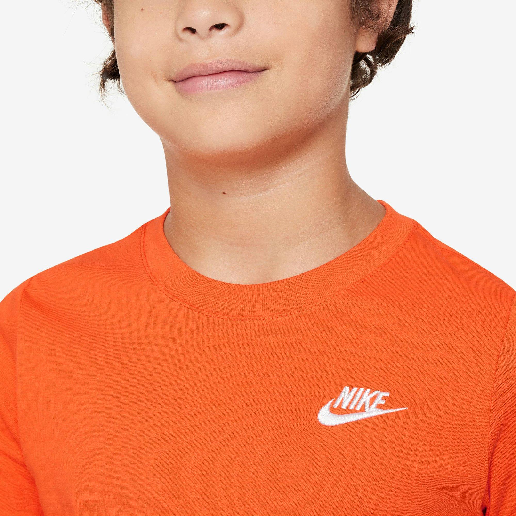 S.Orange/White - Nike - Sportswear Futura Juniors T Shirt - 3