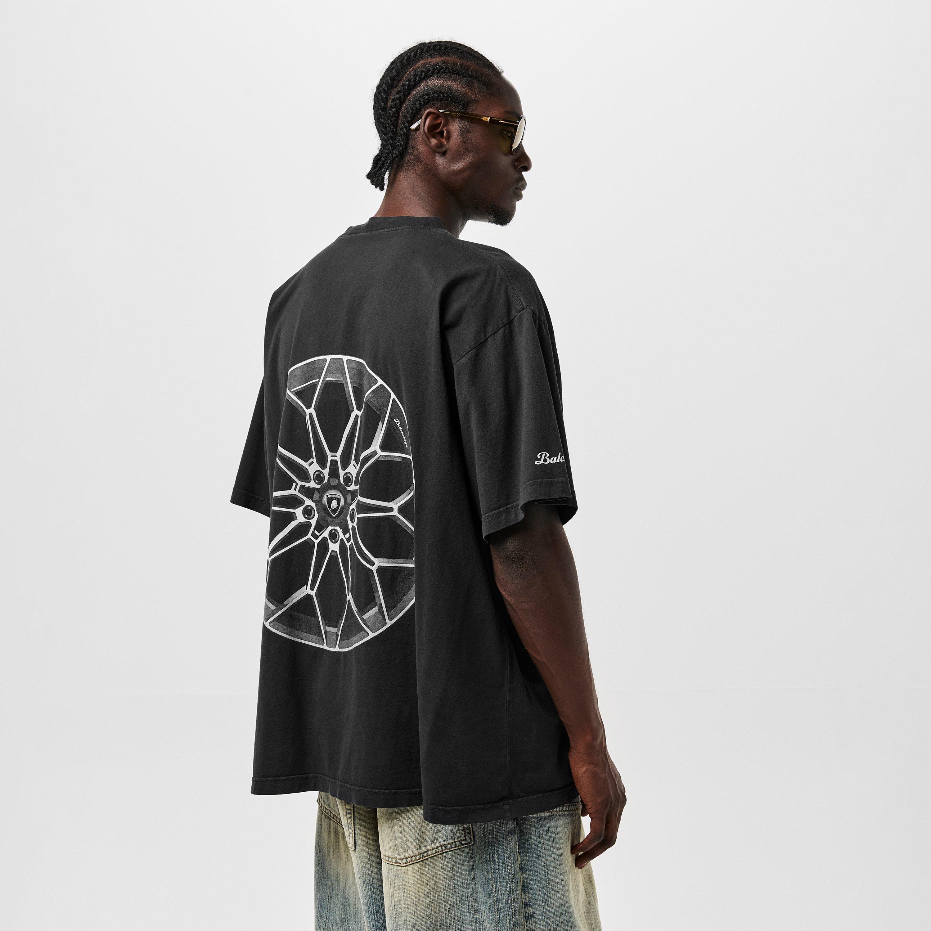 Balenciaga Men's Lamborghini Oversized T-Shirt | Cruise Fashion