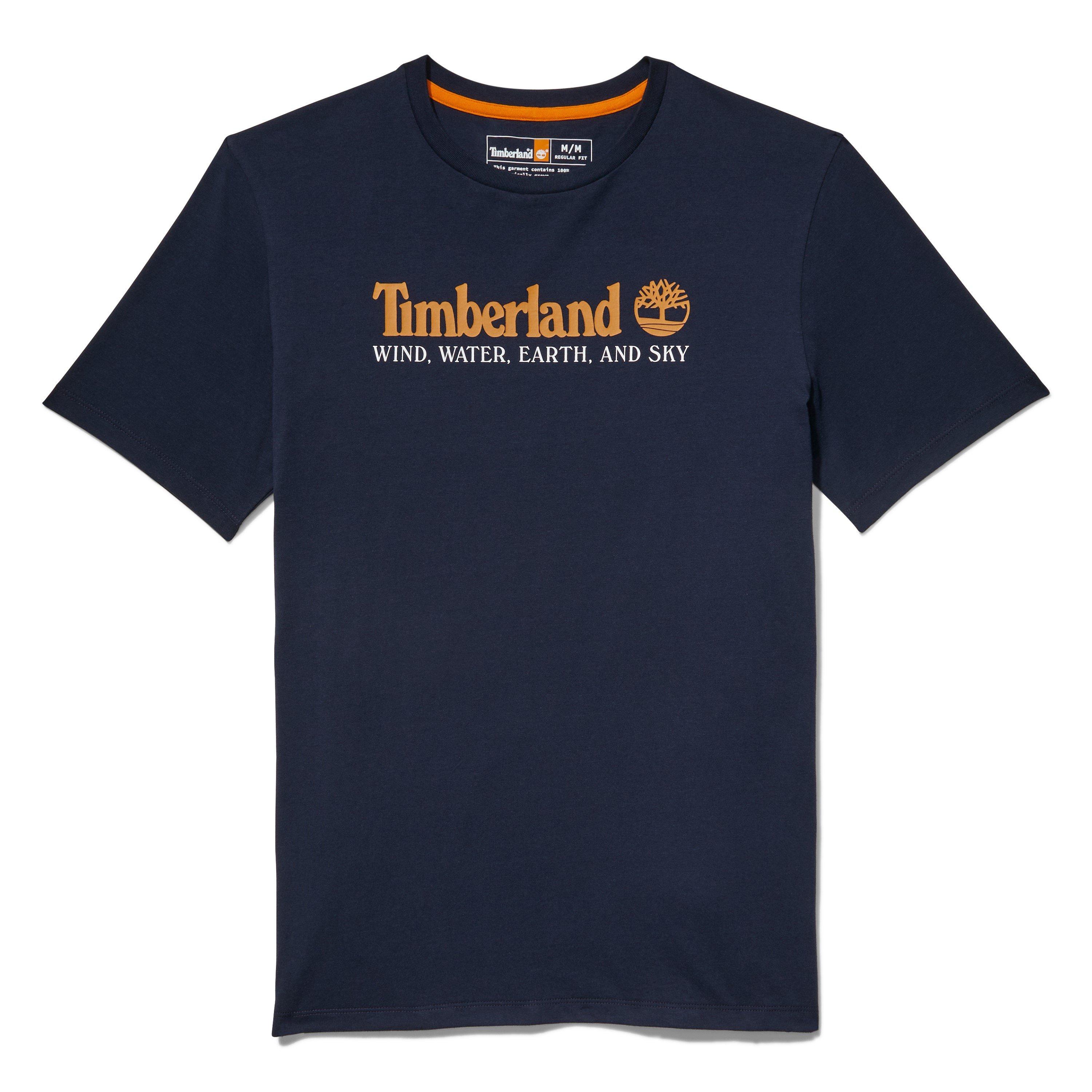 Dark Sapphire - Timberland - Logo Print T Shirt - 1