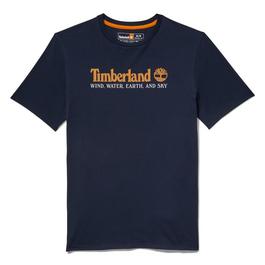 Timberland Logo Print T Shirt