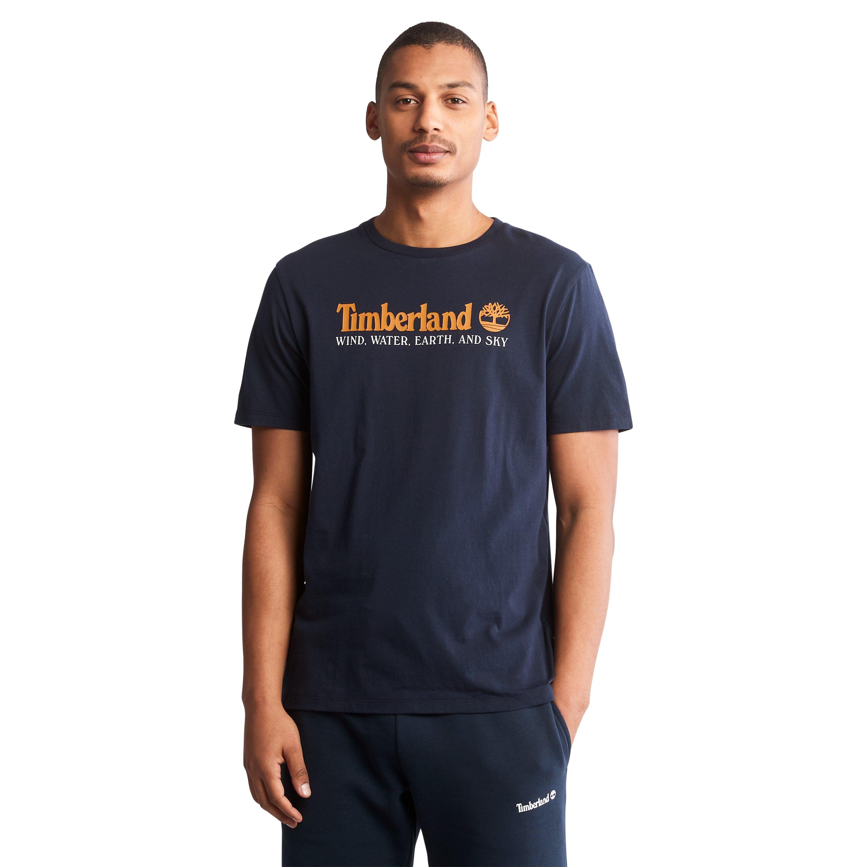Dark Sapphire - Timberland - Logo Print T Shirt - 2