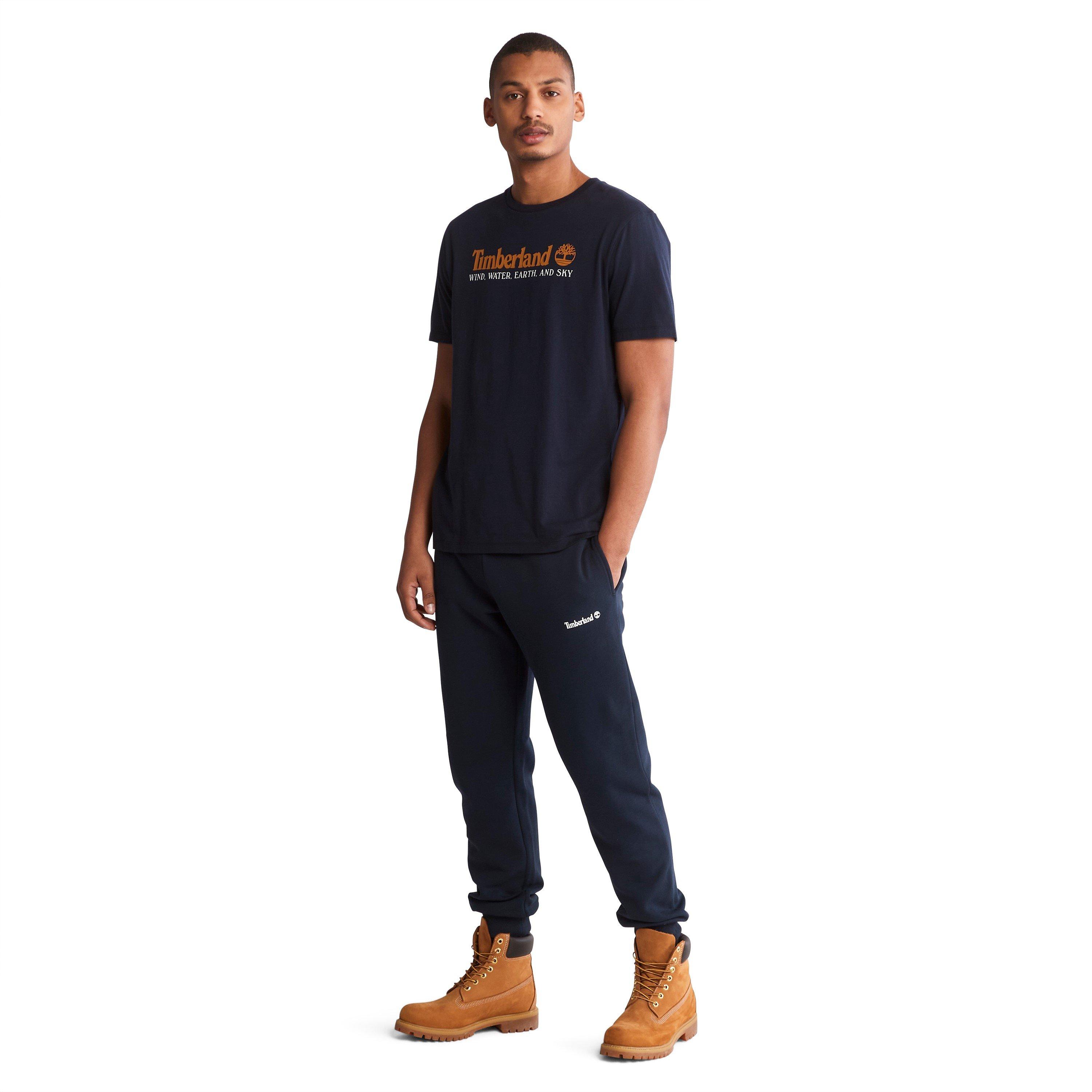 Dark Sapphire - Timberland - Logo Print T Shirt - 4