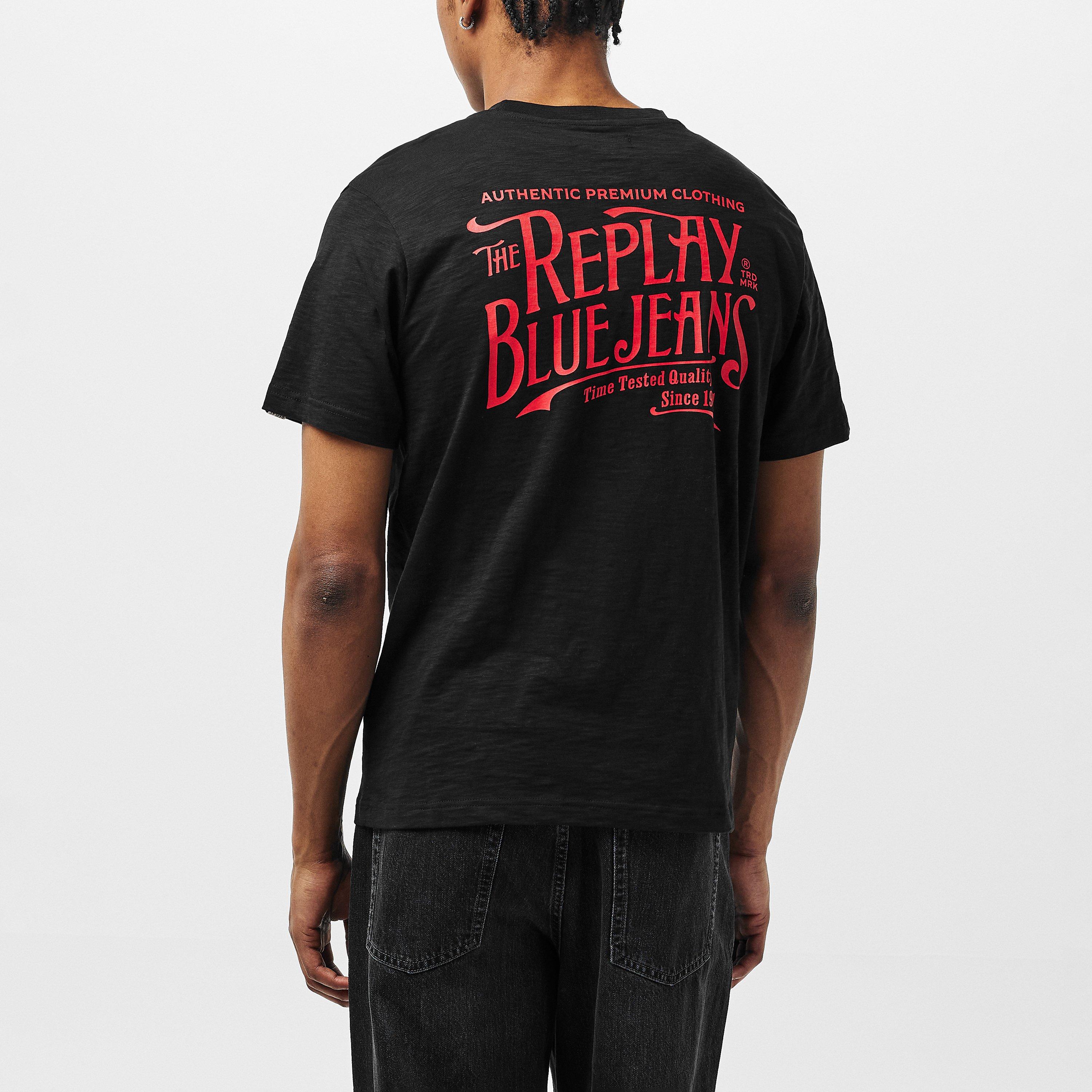 Nero - Replay - Back Jeans T-Shirt - 4