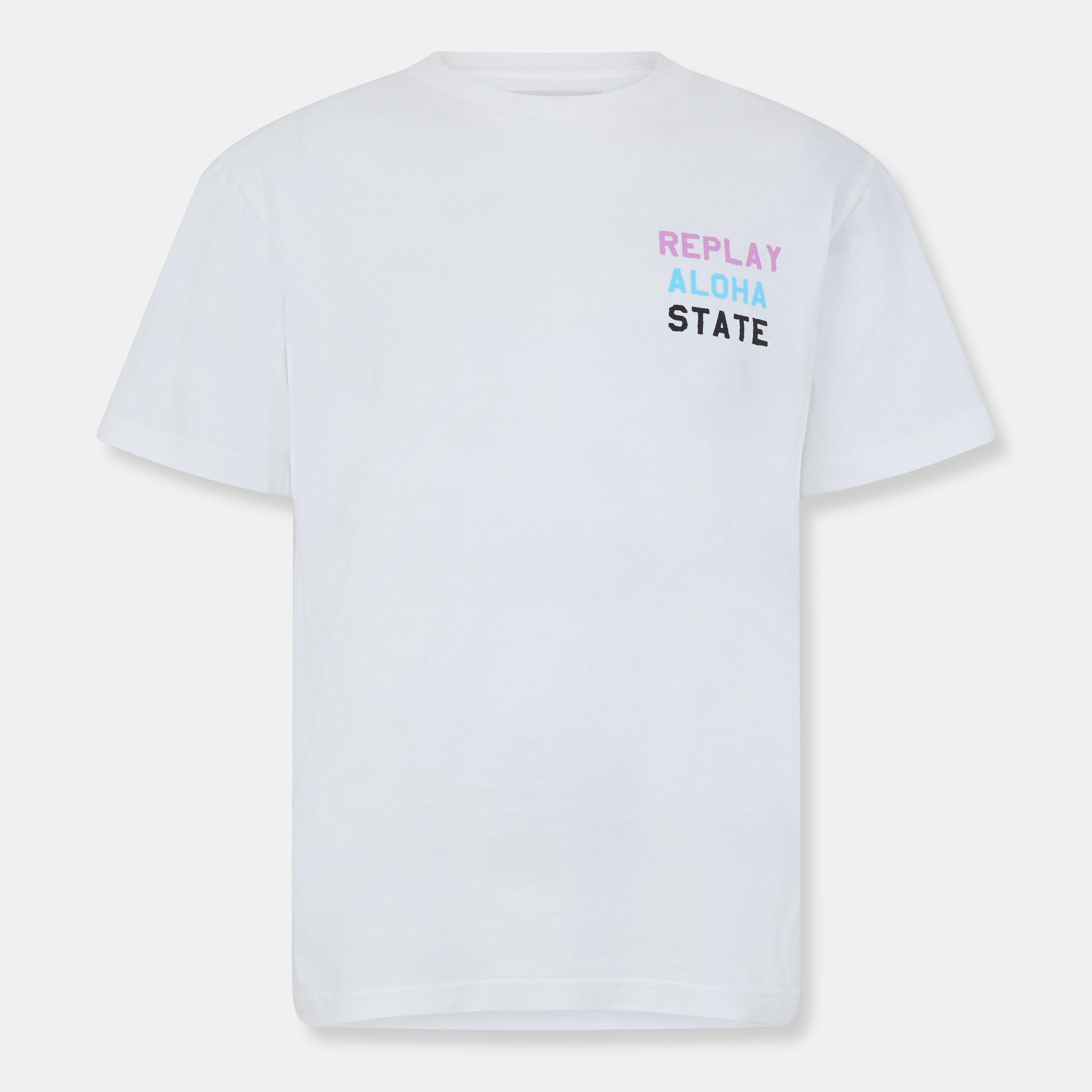 Replay Men's Aloha State T-Shirt - White - XL