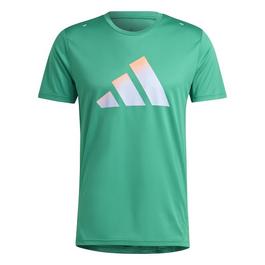 adidas Run Icons 3 Bar crystal-star organic-cotton T-shirt