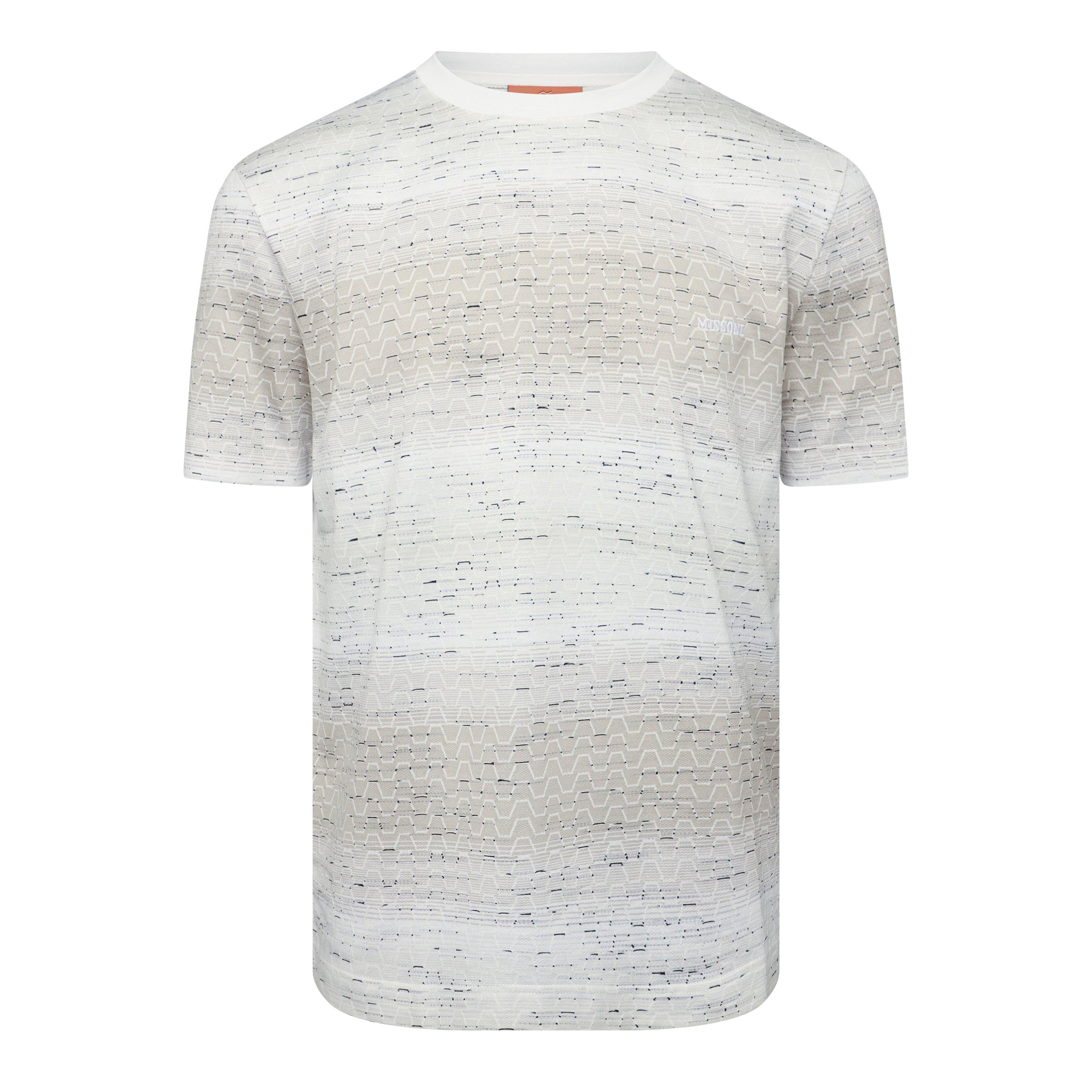 Beige/White - Missoni - Missoni Sht Sleeve T Sn99 - 1