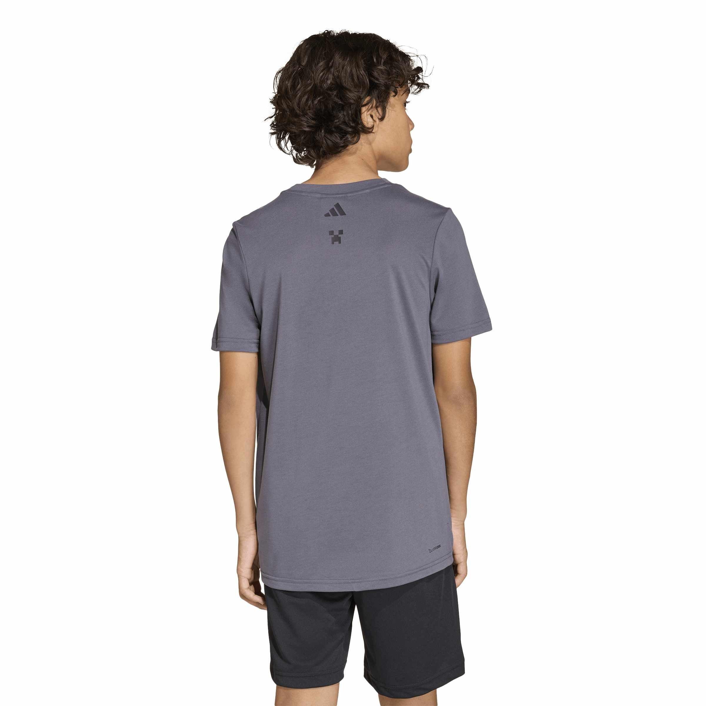 Cinzento - adidas - Adidas Minecraft Tee Jn99 - 3